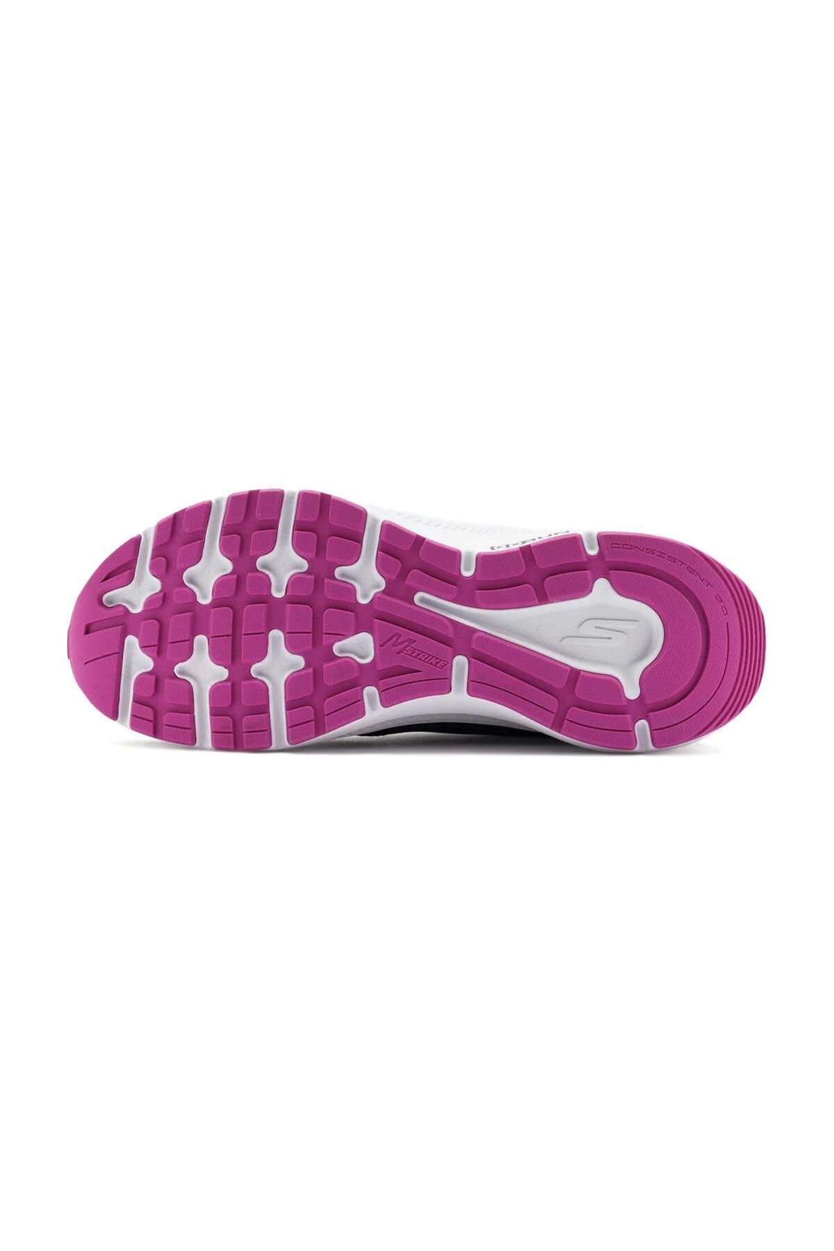 SKECHERS-128606   حذاء رياضي Go Run Consistent 2.0 باللون الأسود الفوشيا 3