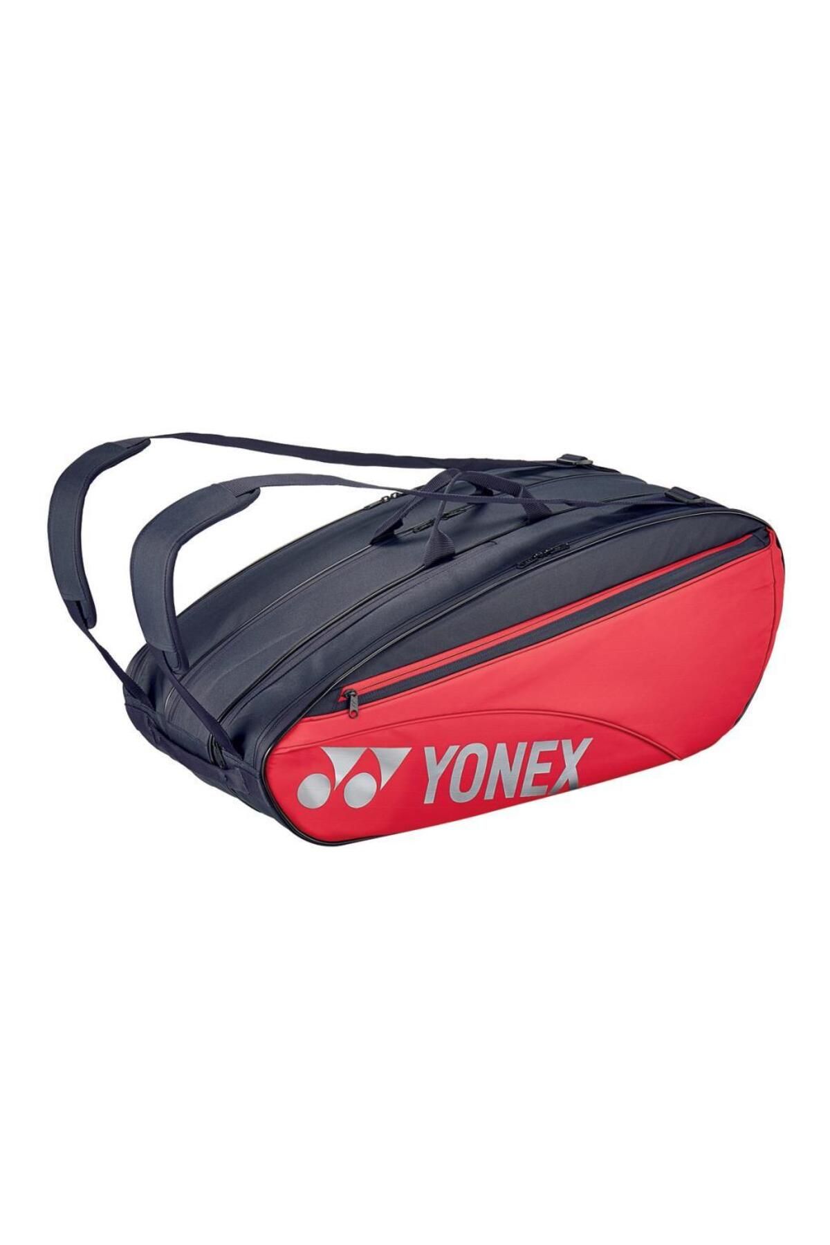 YONEX Pro 42329 Scarlet Kırmızı Tenis Çantası 9 Raketli Ayakkabı Bölmeli