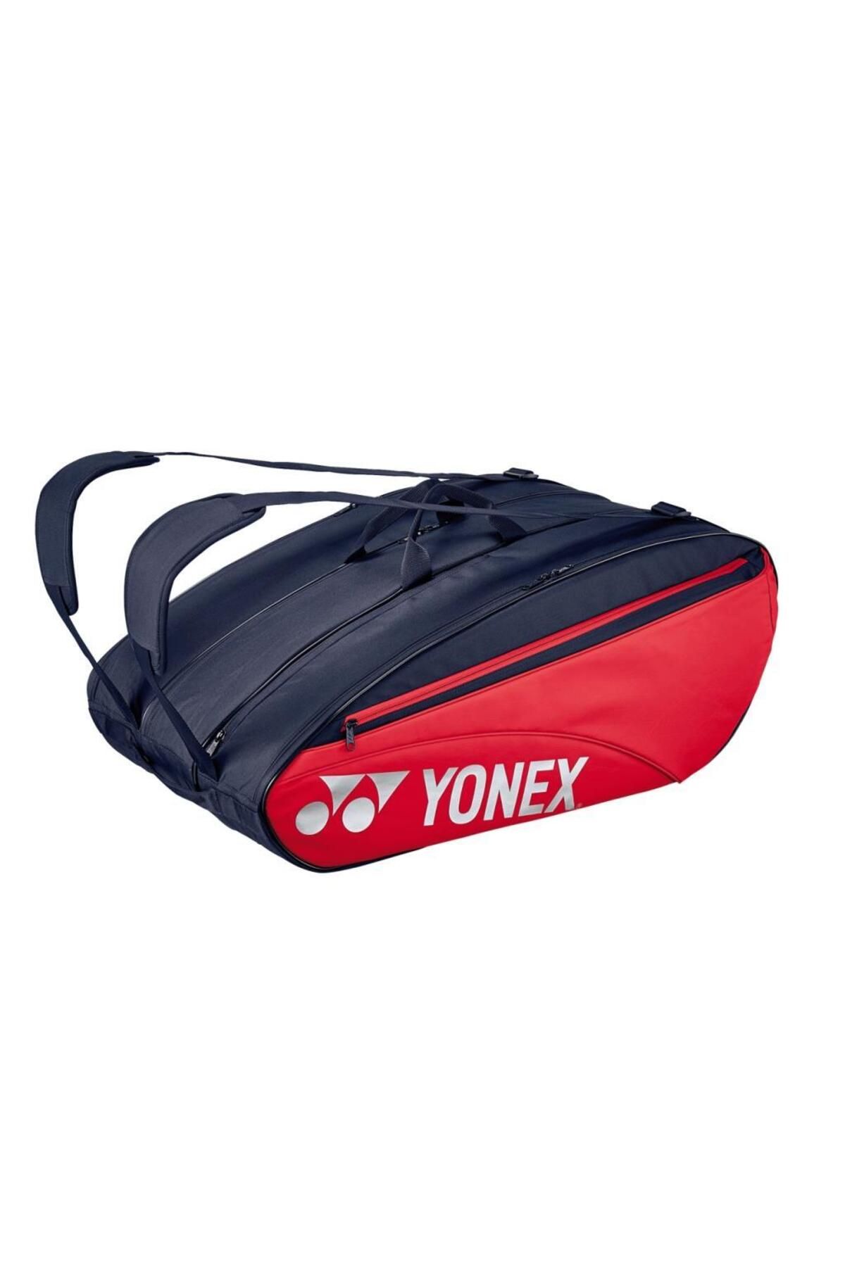 YONEX Pro 423212 Tango Kırmızı 12 Raketli Ayakkabı Bölmeli Tenis Çantası