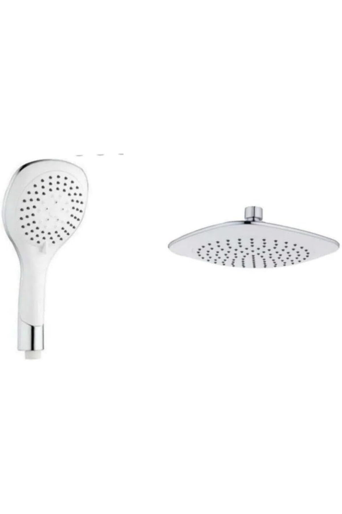 yenibagshop Bianco Model İthal Ürün Yağmurlama Robot Tepe Duş Seti(İkili Set) (Bianco Beyaz)