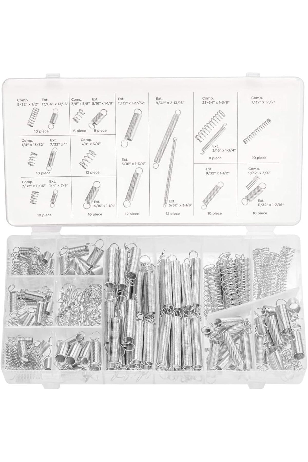 STOREMAX lbstorex 50456 bir yay ürün yelpazesi için kolay onarım, galvanizli çelik | 200 parça set Newd