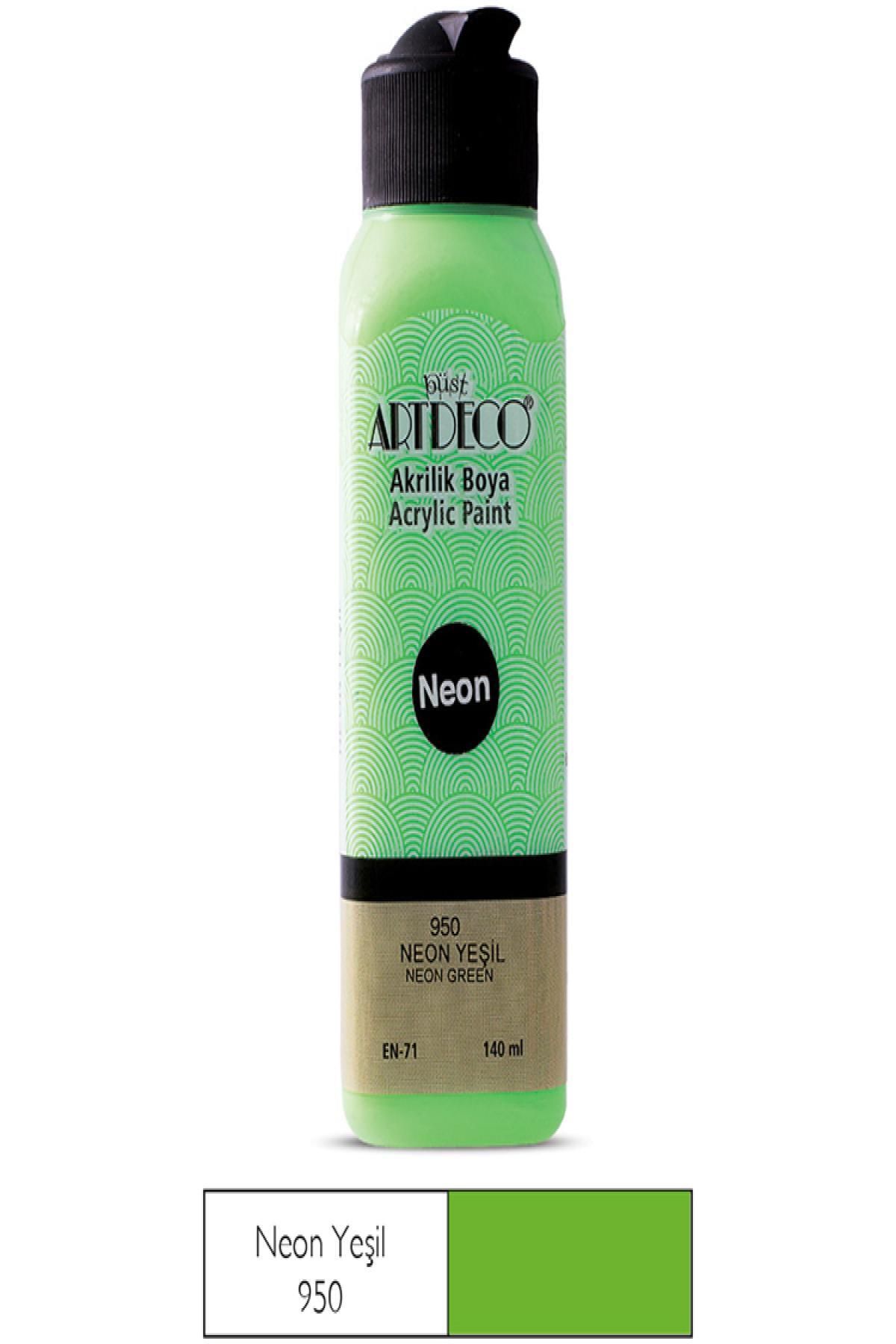 Nextpage Artdeco Neon Akrilik Boya 140 Ml Neon Yeşil 070R-950