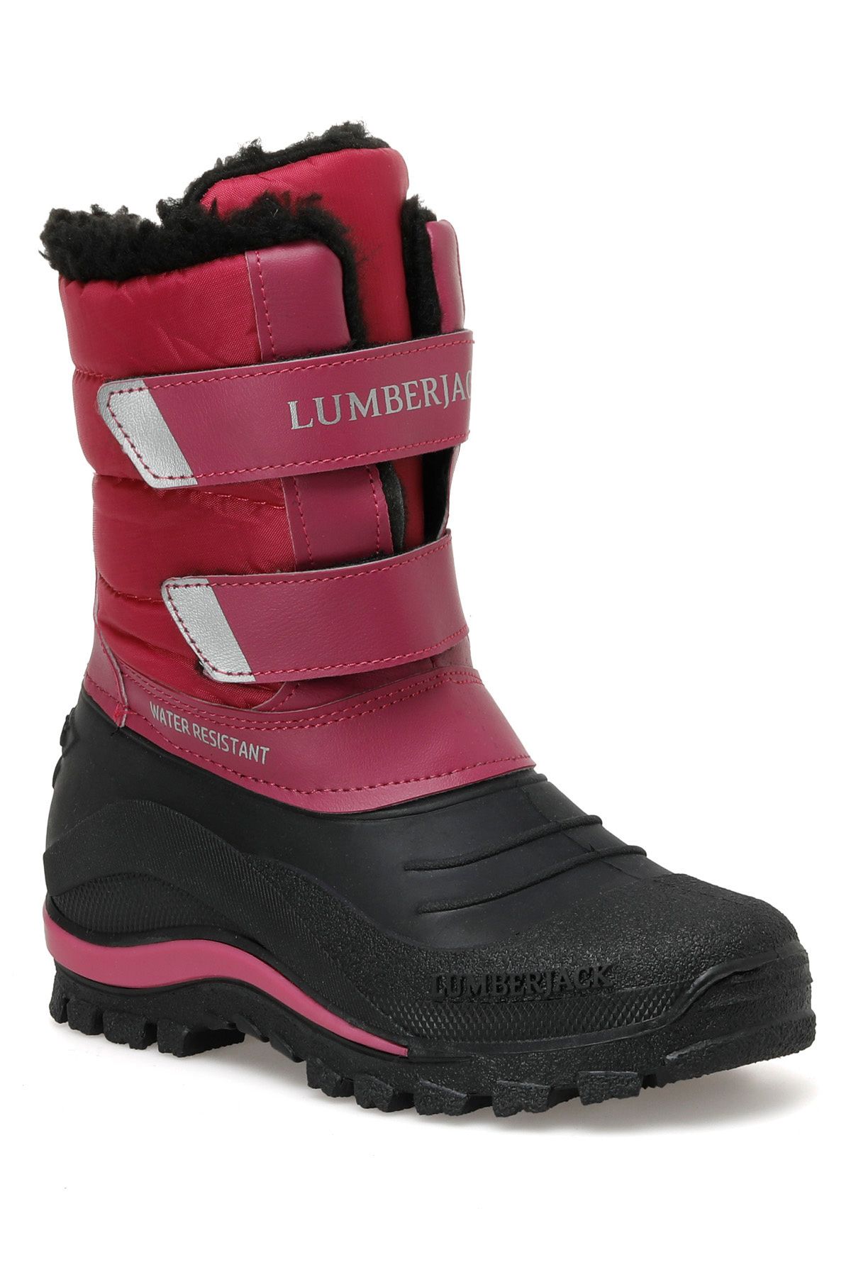 چکمه های دخترانه Snowy 2pr Fuchsia Lumberjack