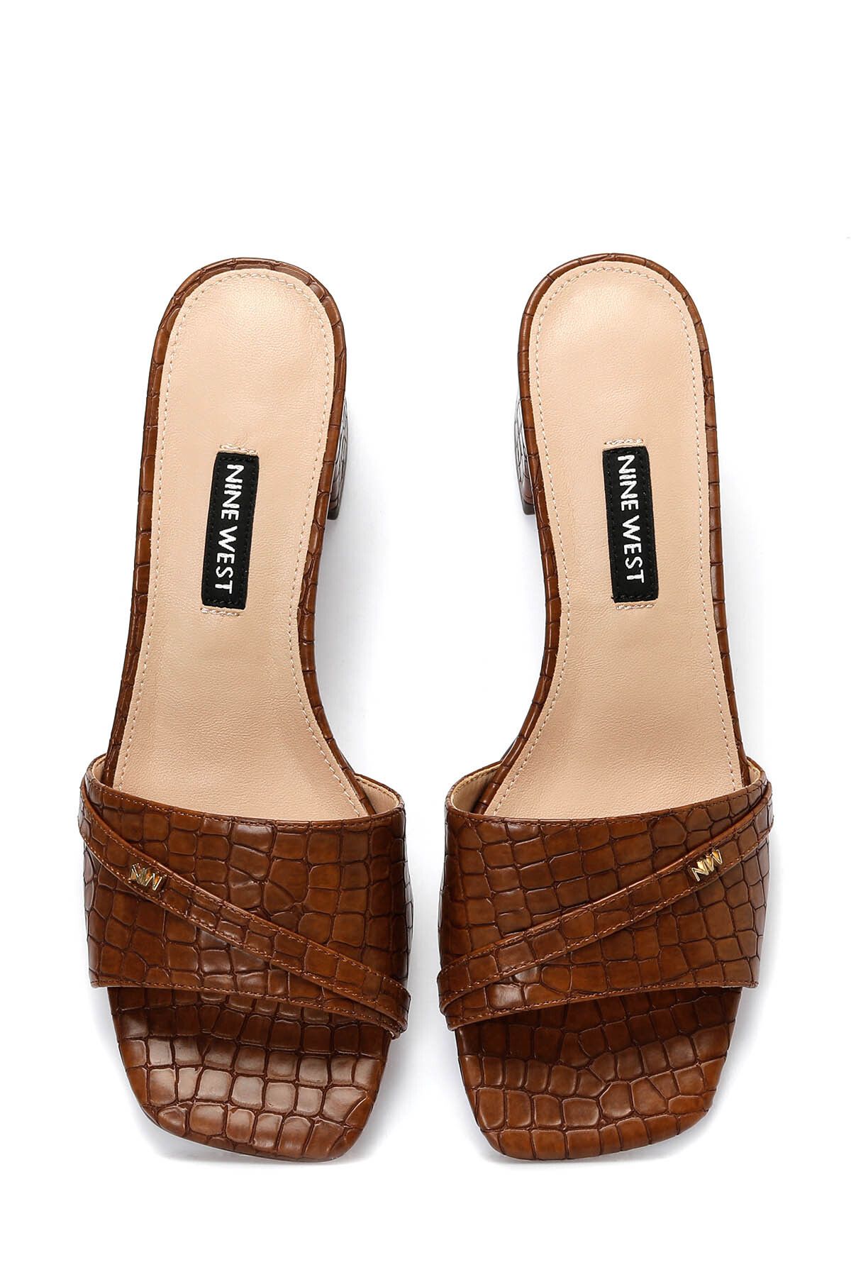 دمپایی چند رنگ زنانه قهوه ای بهارا 2PR Nine West