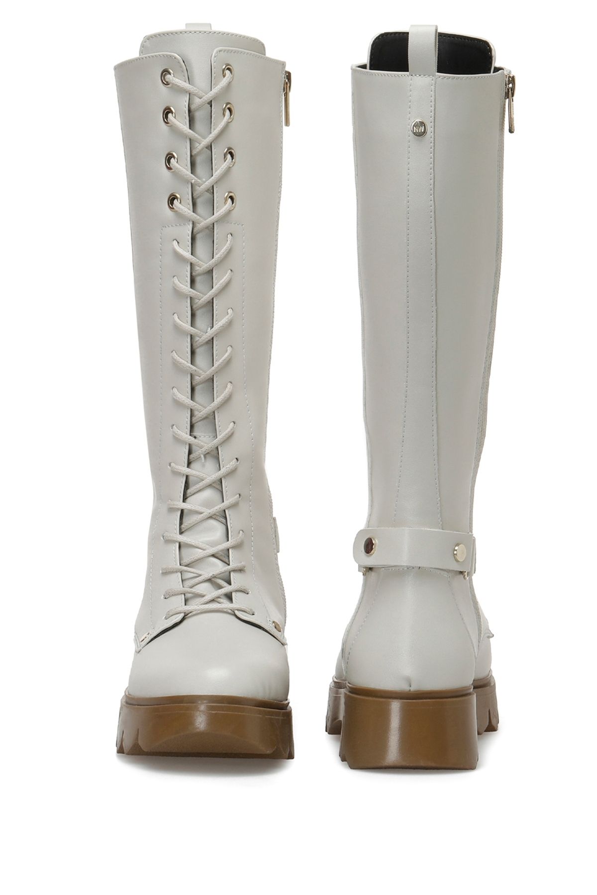 چکمه سفید زنانه مایل به ZENATITR 2PR Nine West