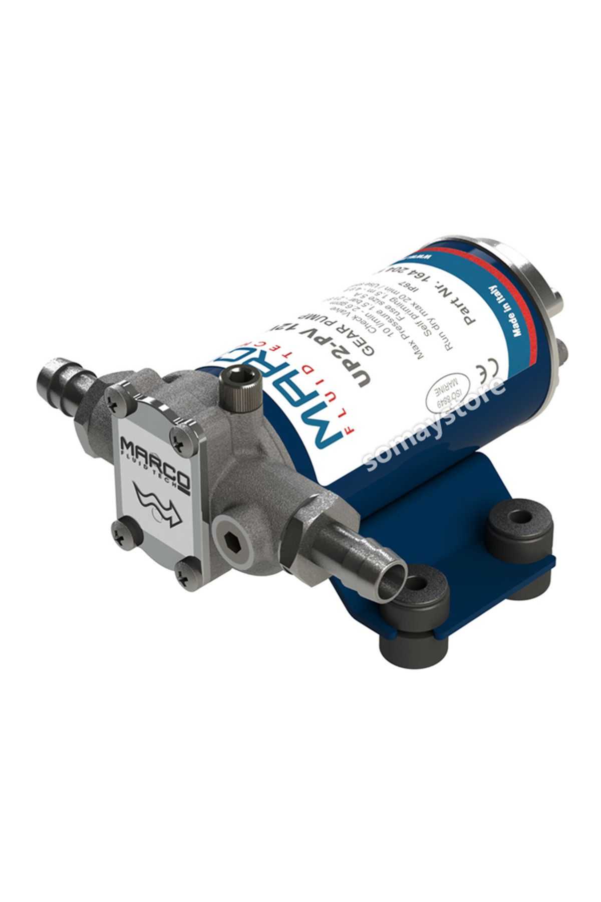 Somay Store Tekne Güverte Yıkama Pompası Marco Up2/pv 10l/dk.1,5 Bar 22 Psi
