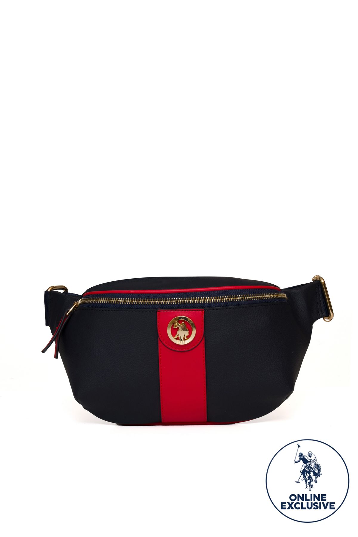 انحصاری آنلاین کیف کمری زنانه آبی ناوی Us3071 U.S. Polo Assn.