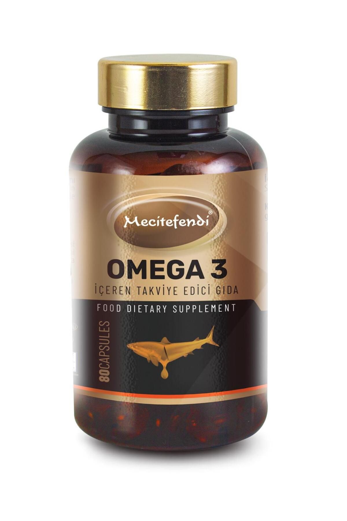 Mecitefendi MECİTEFENDİ BALIKYAĞI (OMEGA 3) İÇEREN TAKVİYE EDİCİ GIDA (80 KAPSÜL 1300MG)