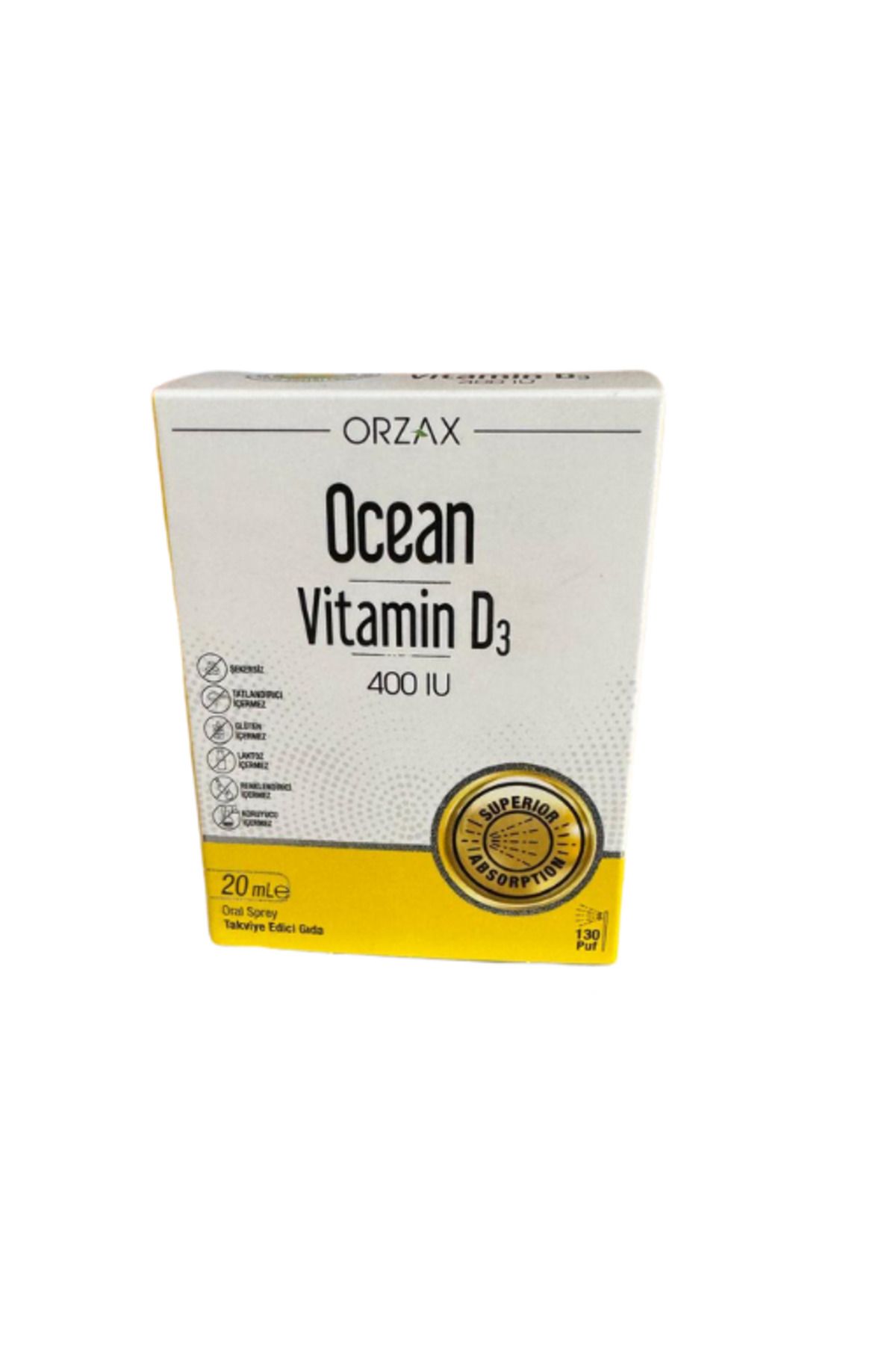 Orzax OCEAN VİTAMİN D3 400 IU SPREY 20 ML