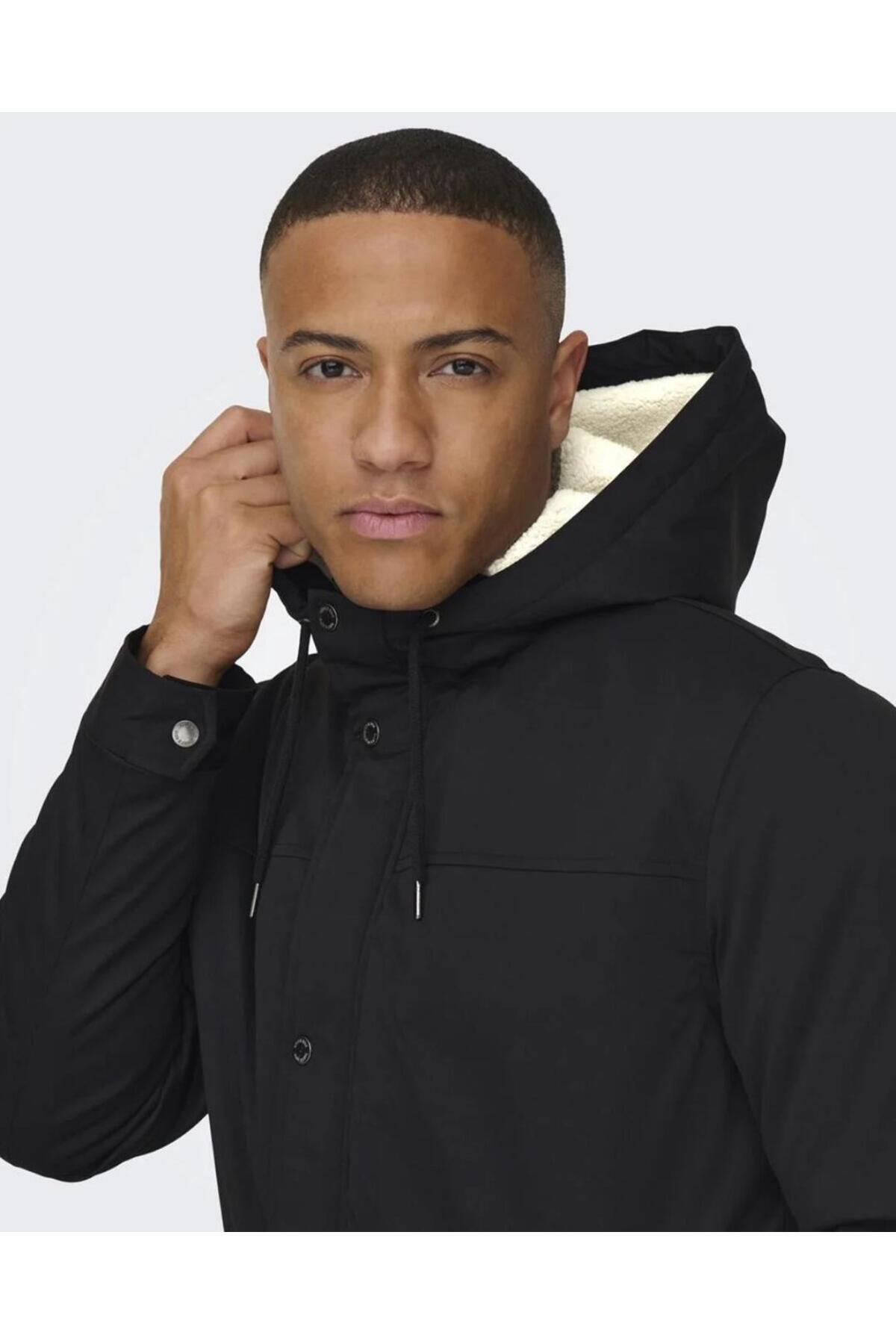 &SONS 22025690 ALEXANDER LIFE PARKA COAT — مشکی 4KEMNBS36454 — تصویر 4 از 6
