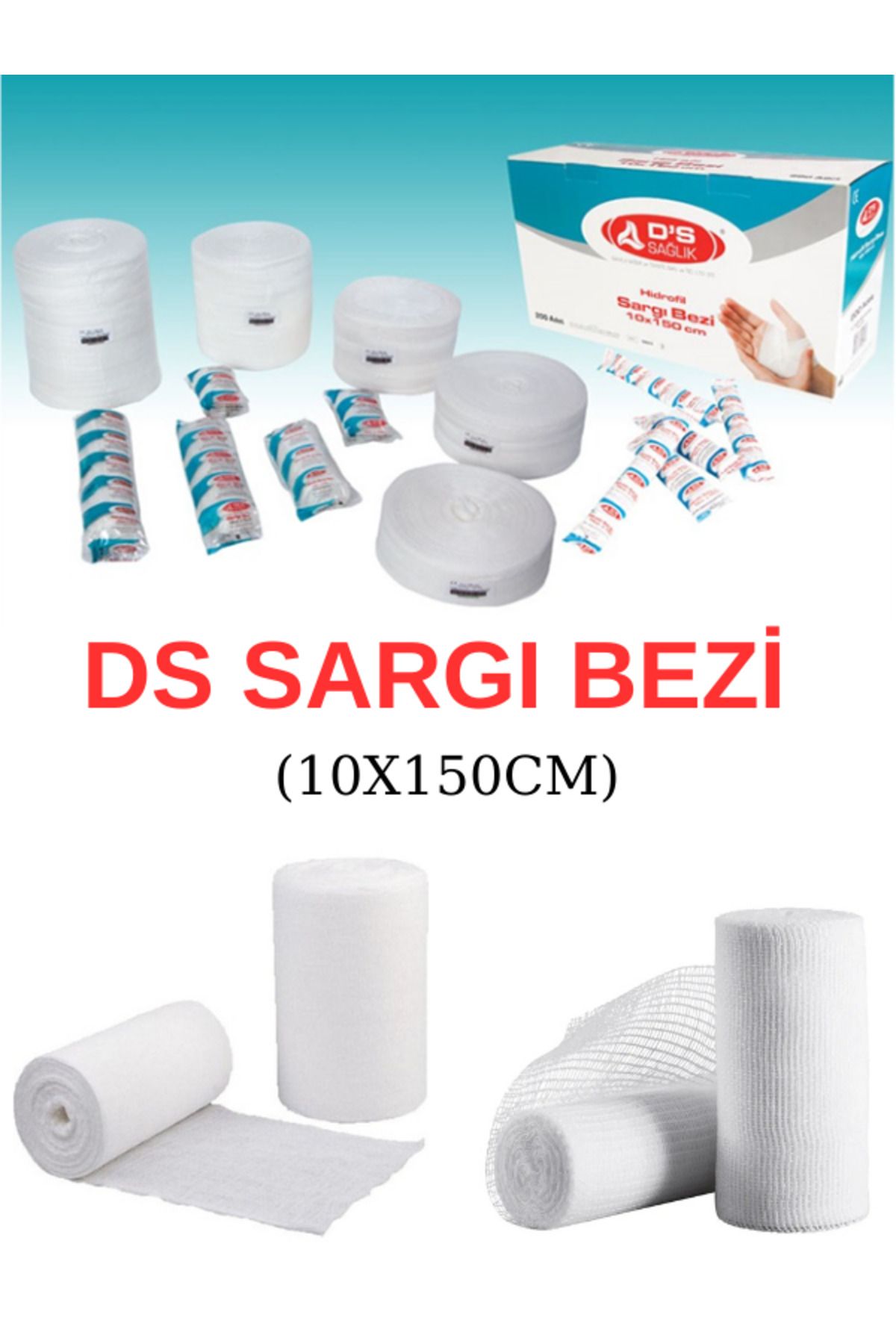 Damla Sağlık Ds Hidrofil Sargı Bezi 10 cmx150 cm 20'li Paket