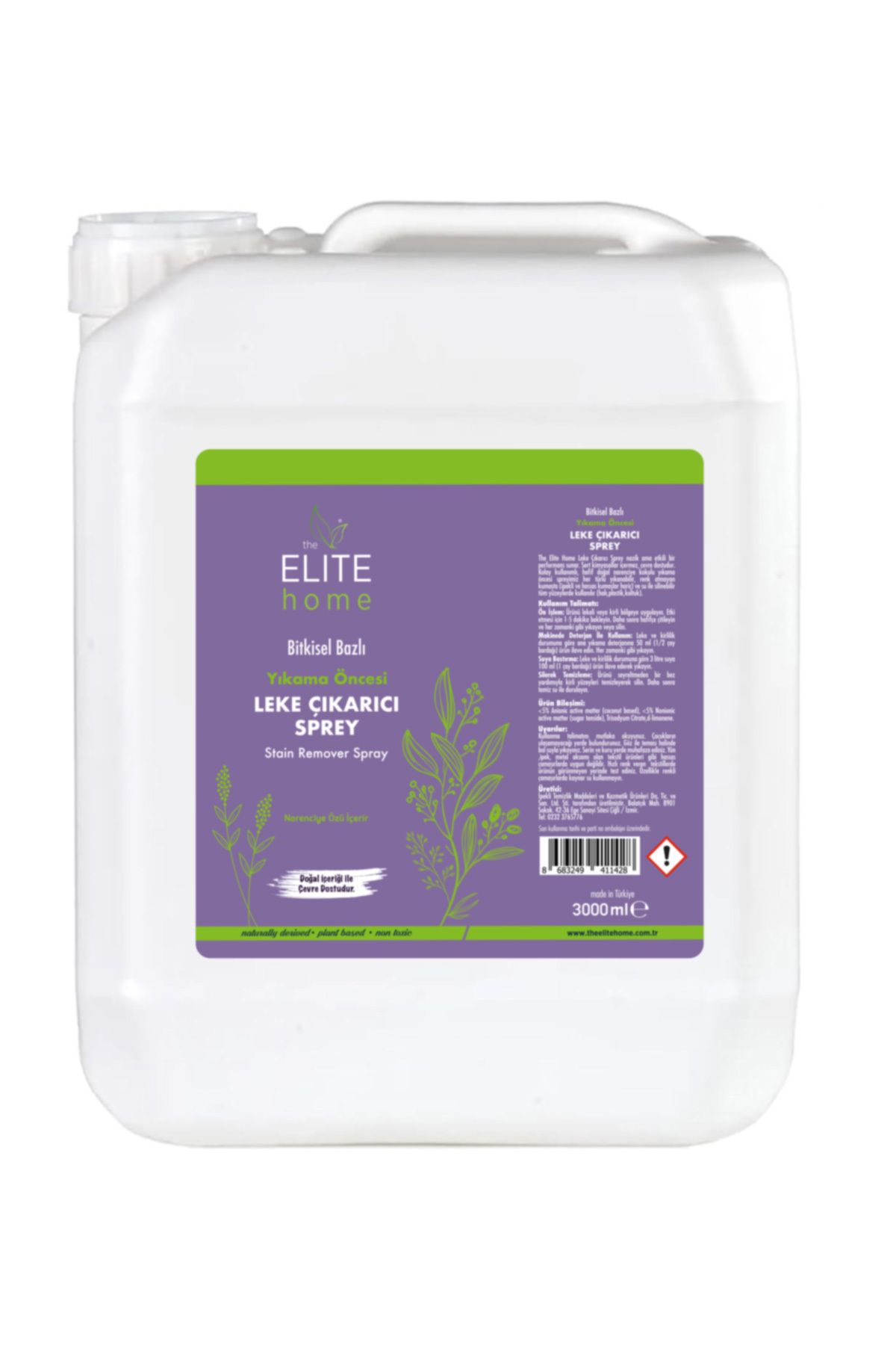 The Elite Home The Eli̇te Home Bi̇tki̇sel Bazli Yikama Öncesi̇ Leke Çikarici Sprey 3000 Ml