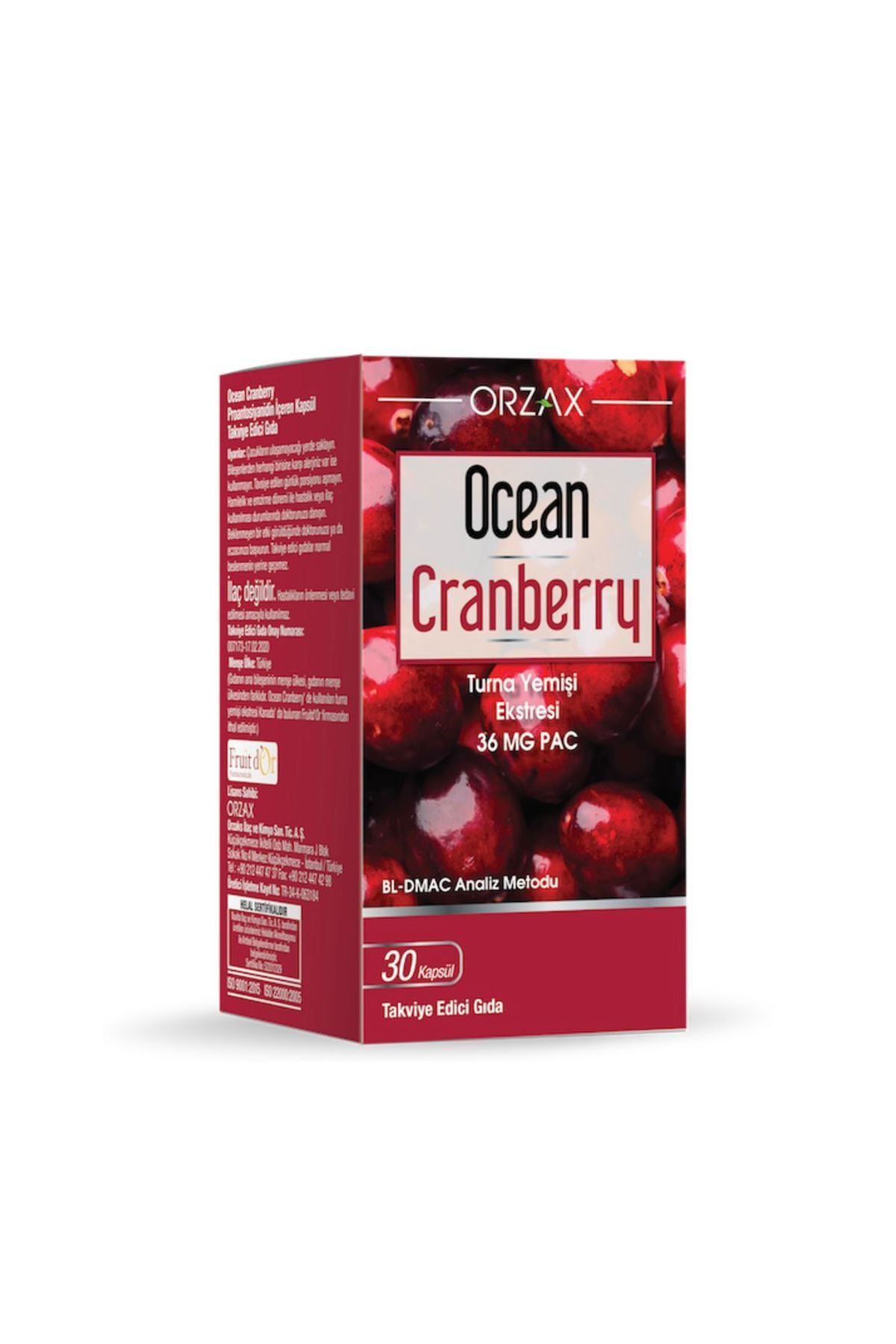 Orzax Ocean Cranberry 30 Kapsul