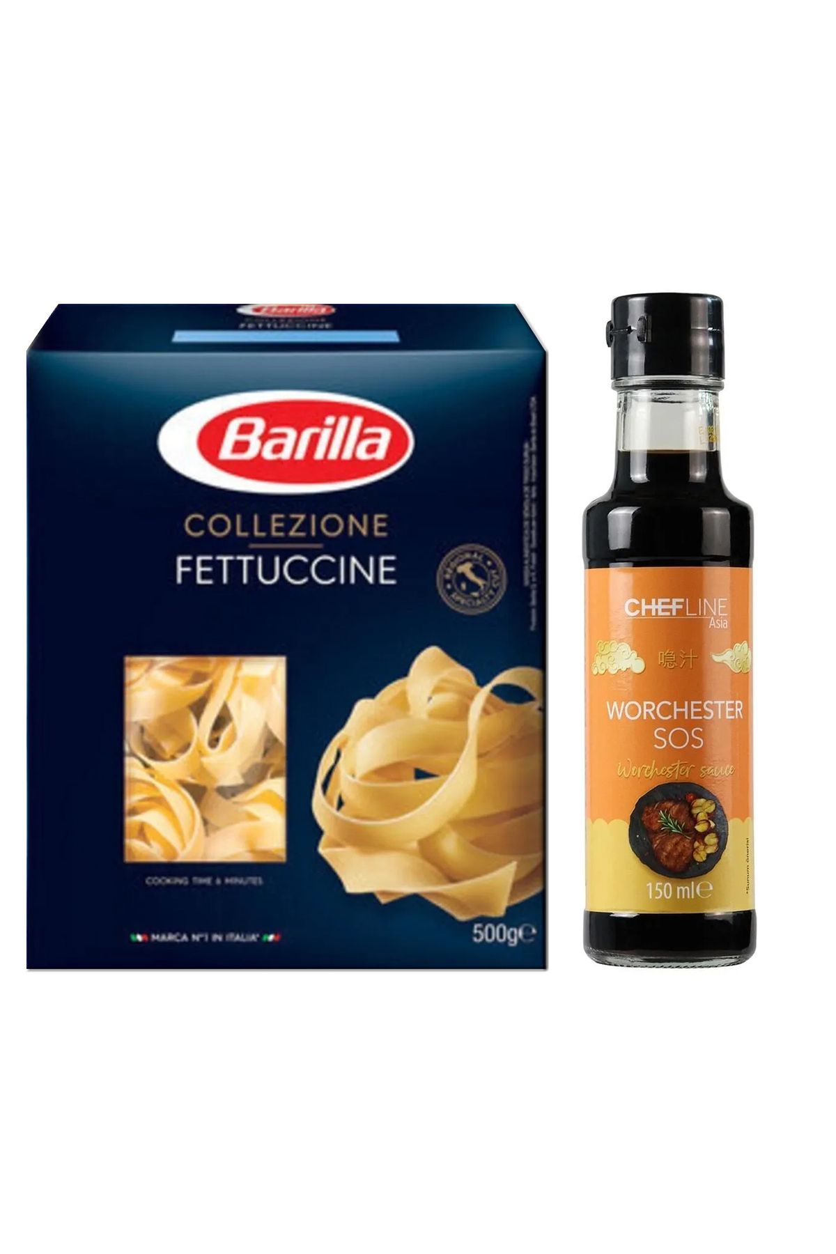 TGB TEDARİK WORCHESTER SOS VE FETTUCINI MAKARNA 2'Lİ SET