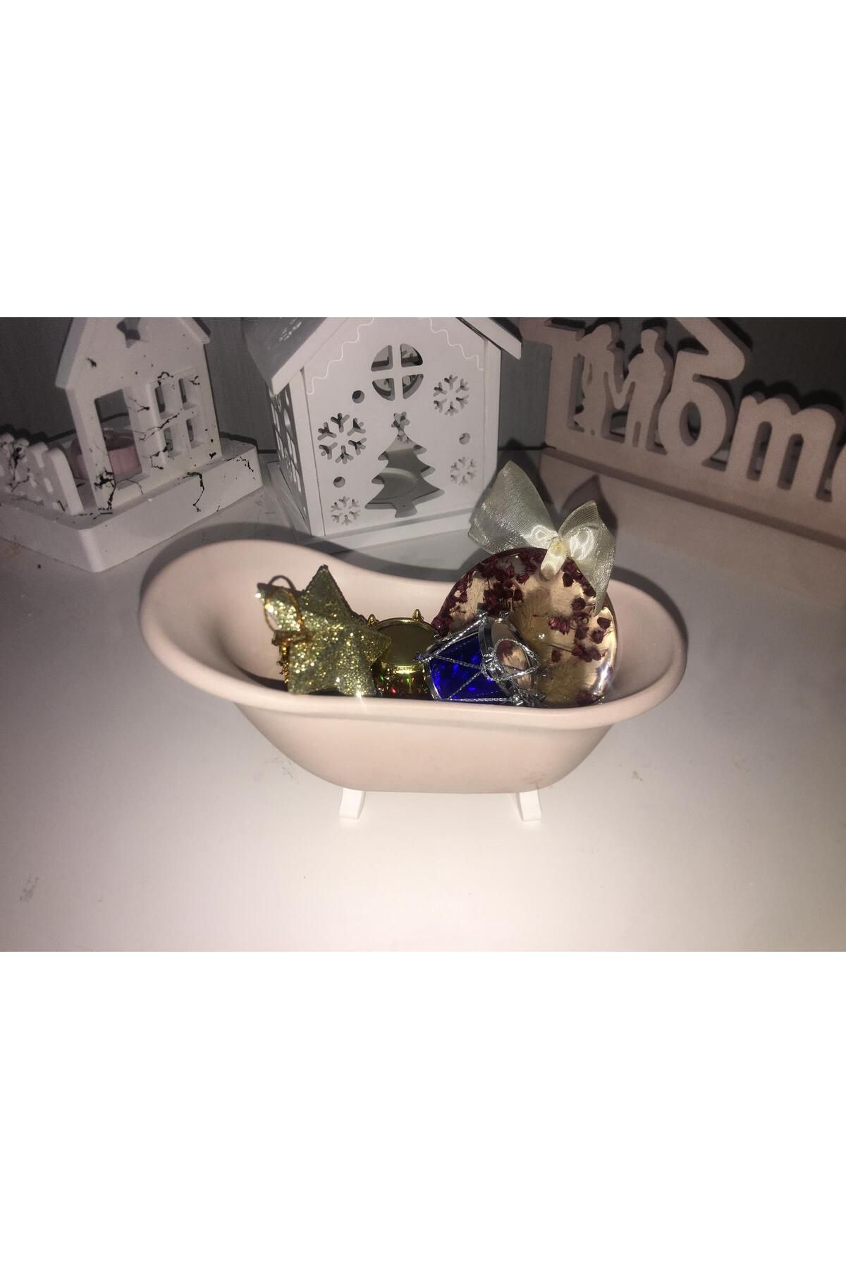 ATLAS SİLİKON PASTA EKİPMANLARI-7X8X5 cm Decorative Ornament - Tub-Shaped, Succulent-Flower Holder, Candle Holder 3