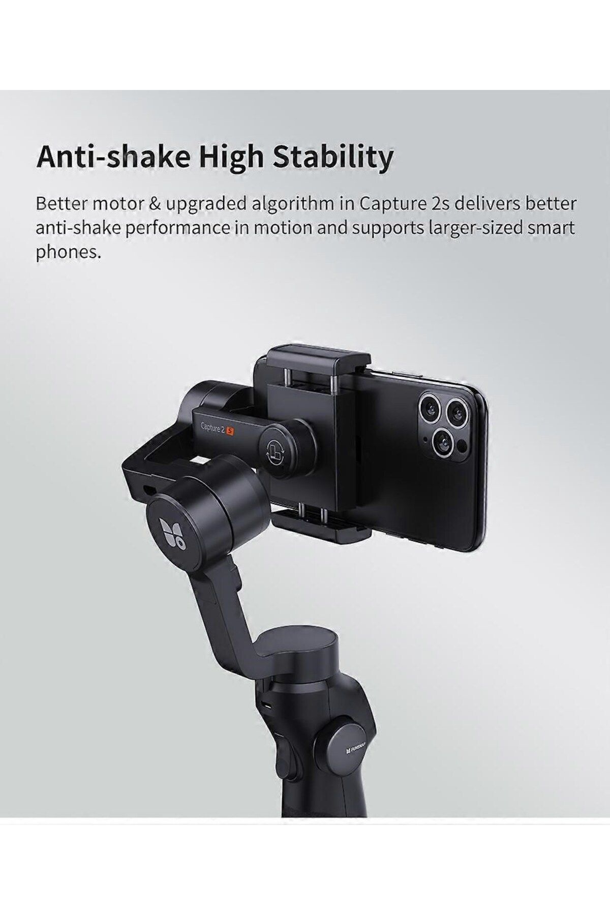 AteşTech-Anti-Vibration Stabilizer Selfie Stick with Android and Ios Compatible Bag 5