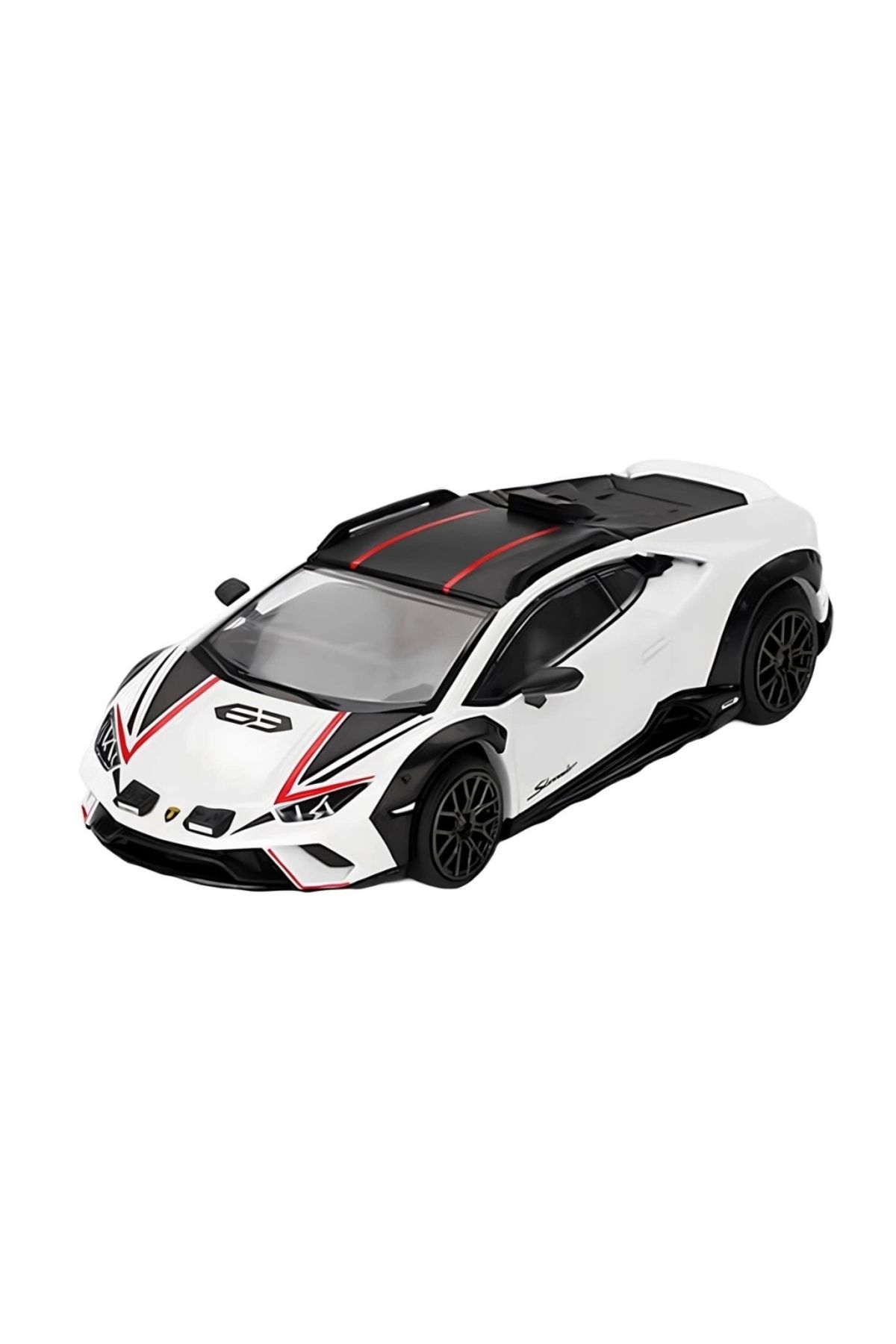 SYNOPE Çocuk Mini GT 1/64 Lamborghini Huracán Sterrato Bianco Asopo