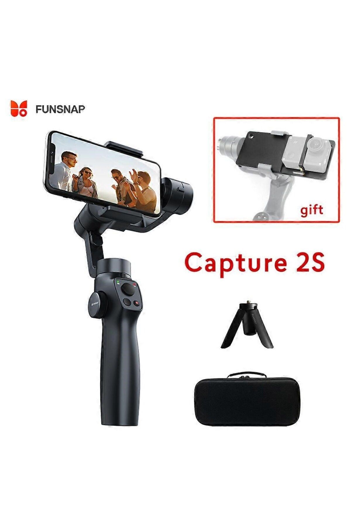 AteşTech-Anti-Vibration Stabilizer Selfie Stick with Android and Ios Compatible Bag 2