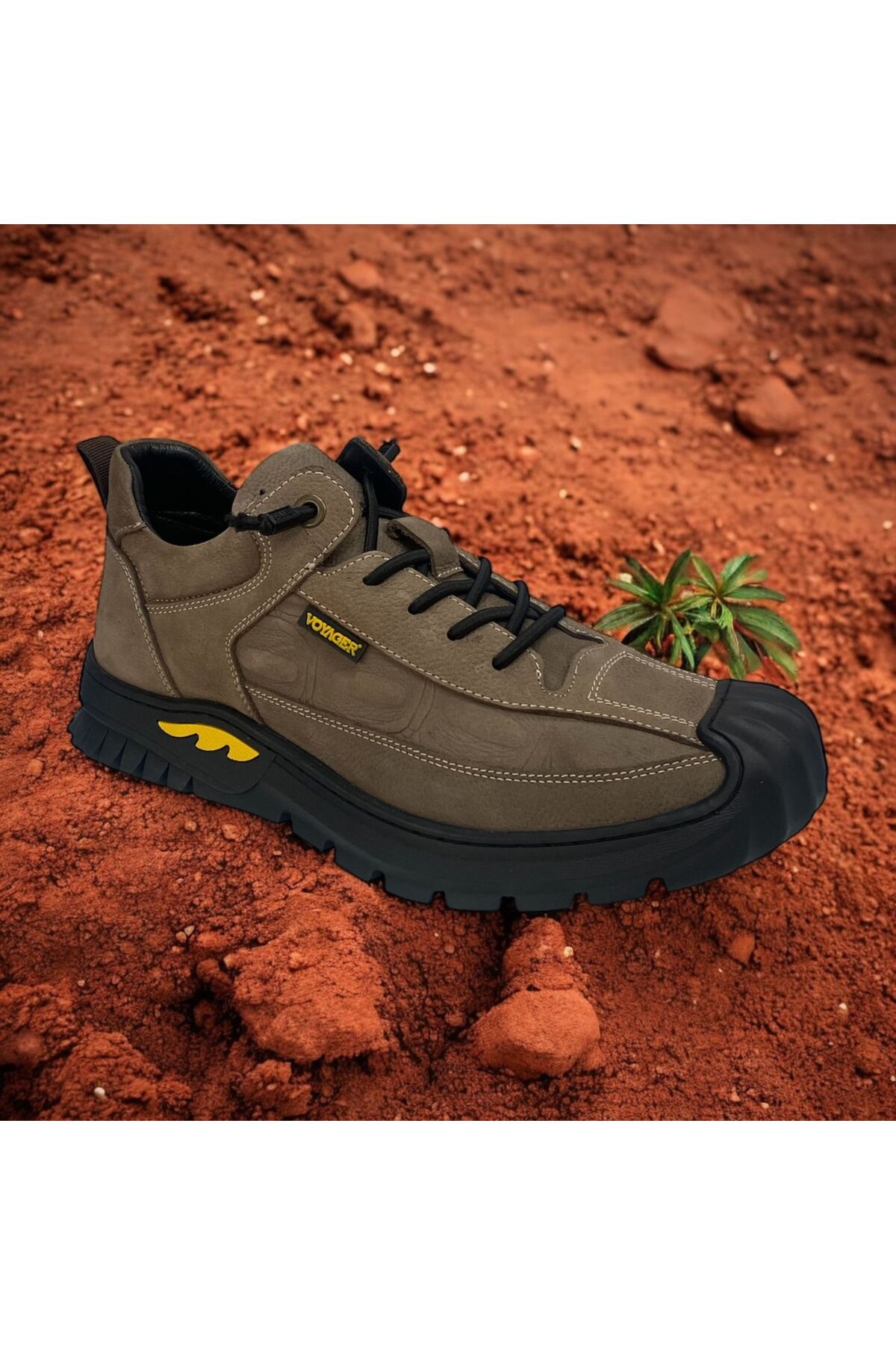 Voyager Pantofi Sport Pentru Bărbați Din Piele Naturală - Toupe 1040 Masculin - 42