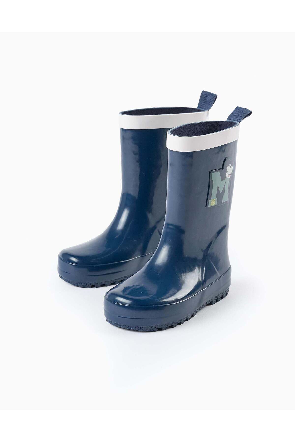 Ziddy-WELLIES FOR BABY BOYS 'MICKEY' DARK BLUE 2