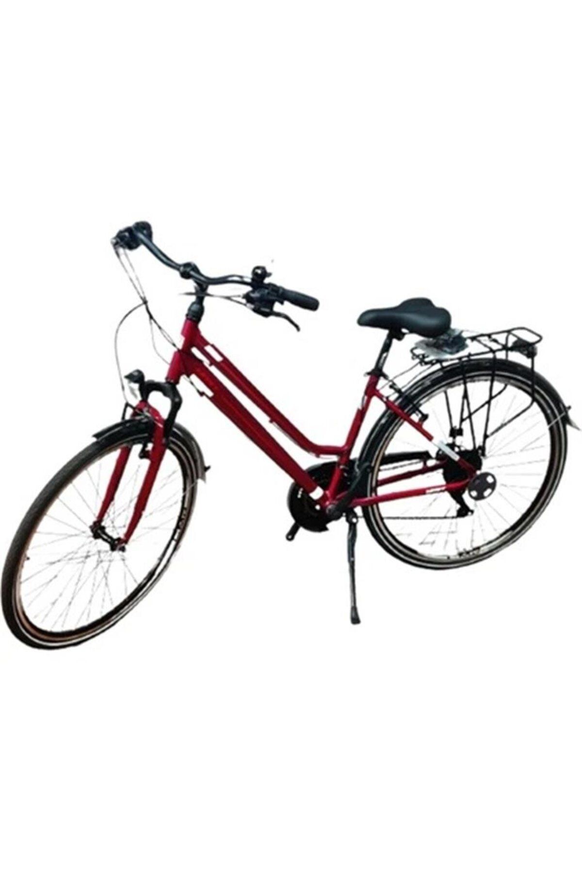 Ümit ÜMİT 2833 VENTURA L KADIN ŞEHİR BİSİKLETİ 430H V 28 JANT 21 VİTES BORDO BEYAZ