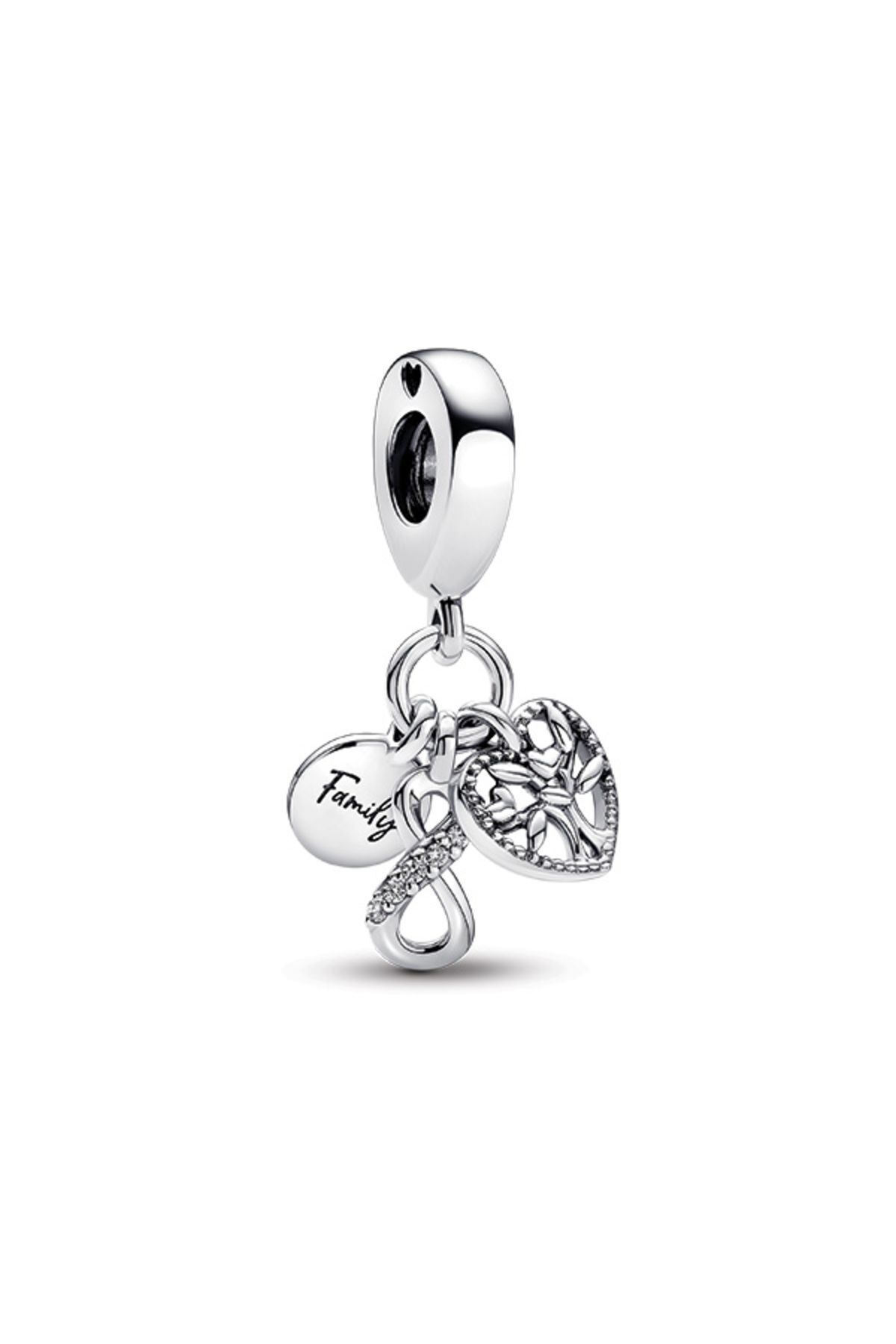 چارم خاکستری نقره سازگار خانواده بی پایان عشق به لرزش سه گانه Pandora
