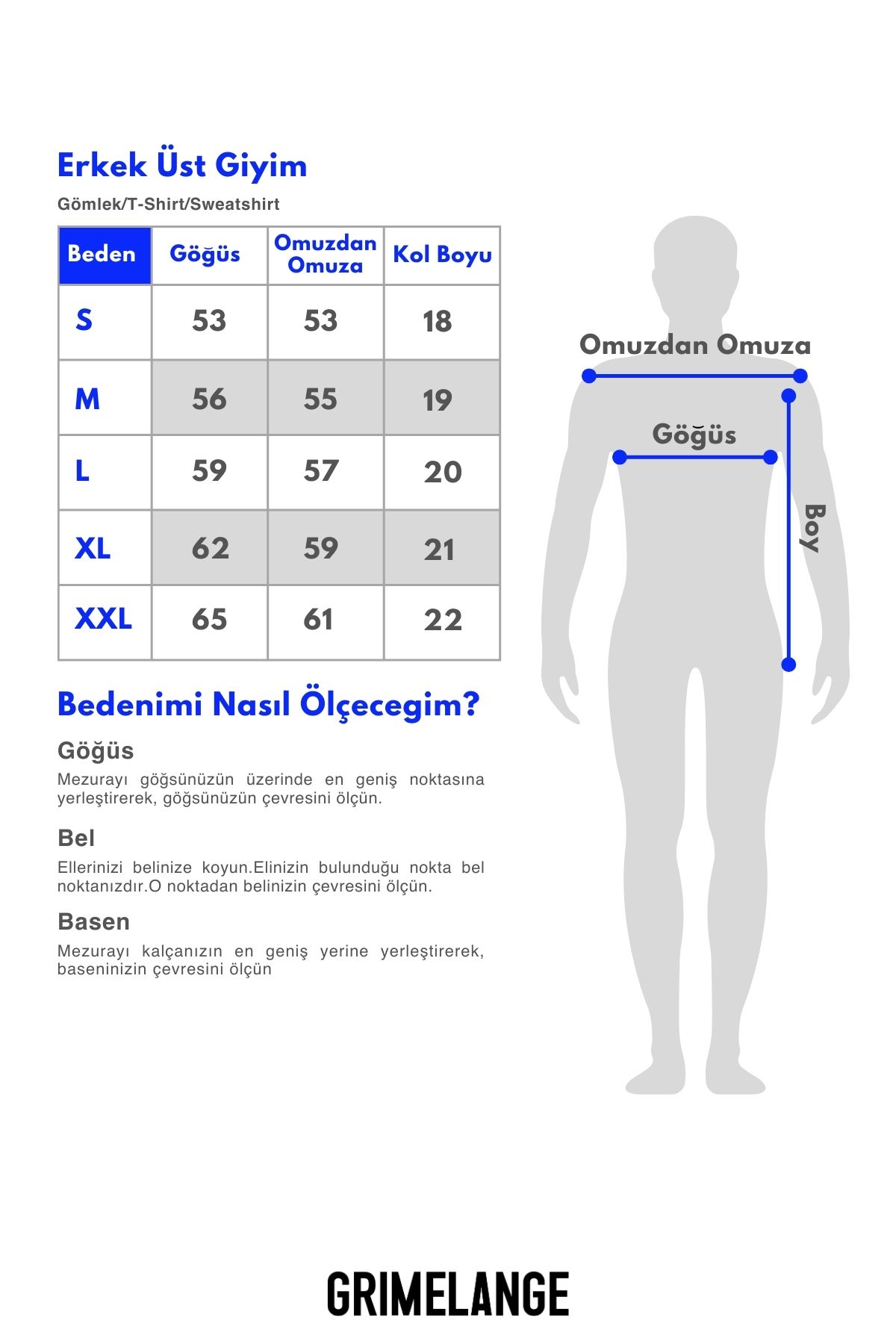 GRIMELANGE-Pánské tričko Jett Oversize Fit 100% organická bavlna Indigové tričko s hustým texturovaným výstřihem 3