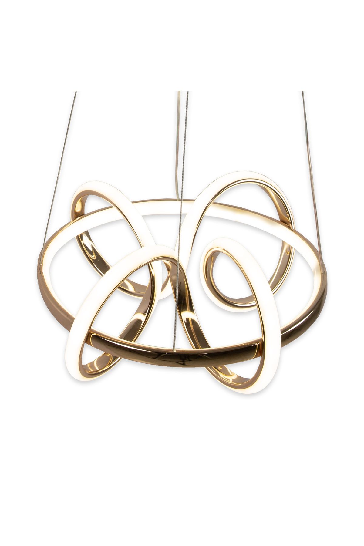 Zeda Teknoloji-Zeda Gold North Mini 3 Color Led Chandelier - Modern and Stylish Chandelier 1