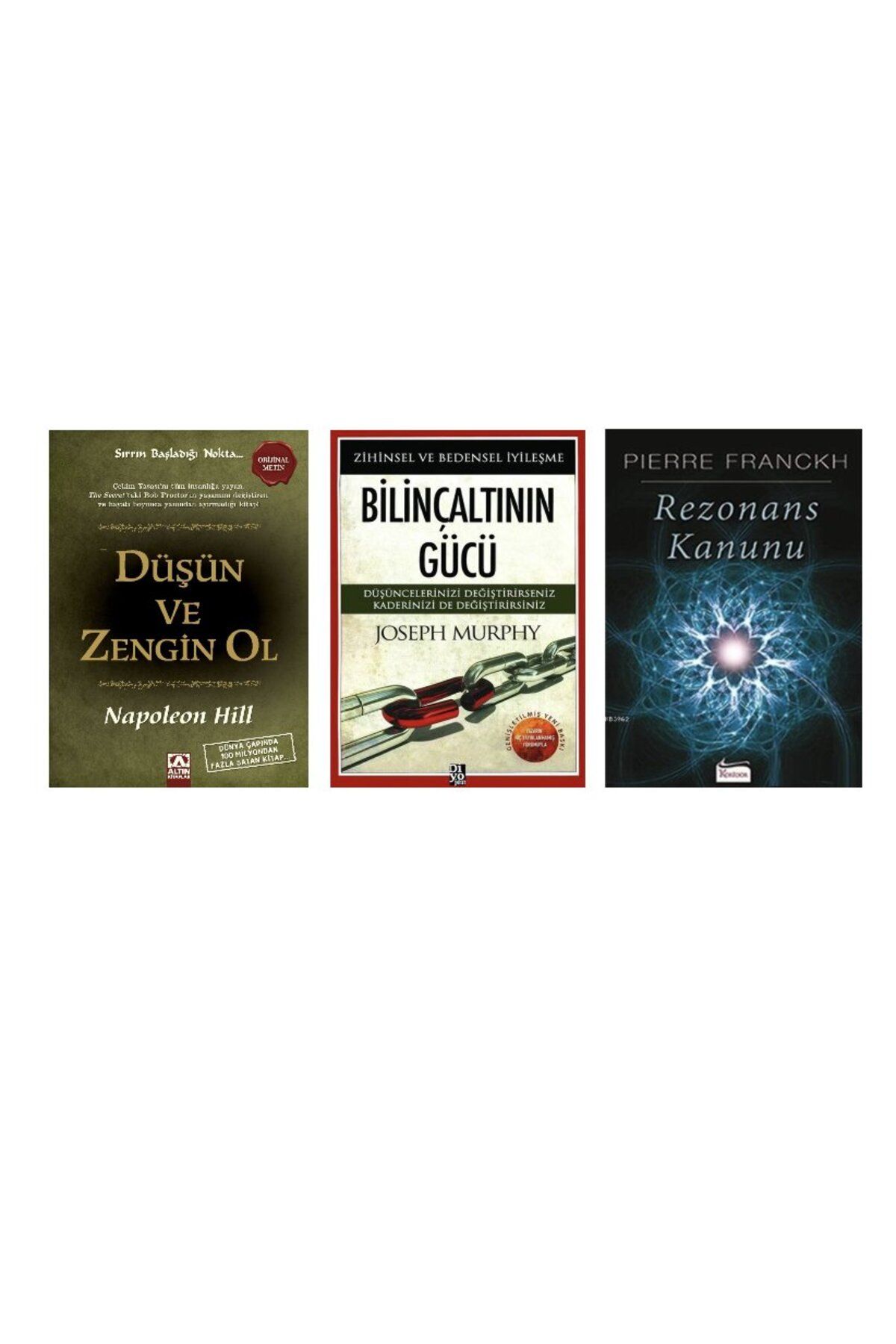 Koridor Yayıncılık DUSUN VE ZENGIN OL+BILINCALTININ GUCU+REZONANS KANUNU=3 SET