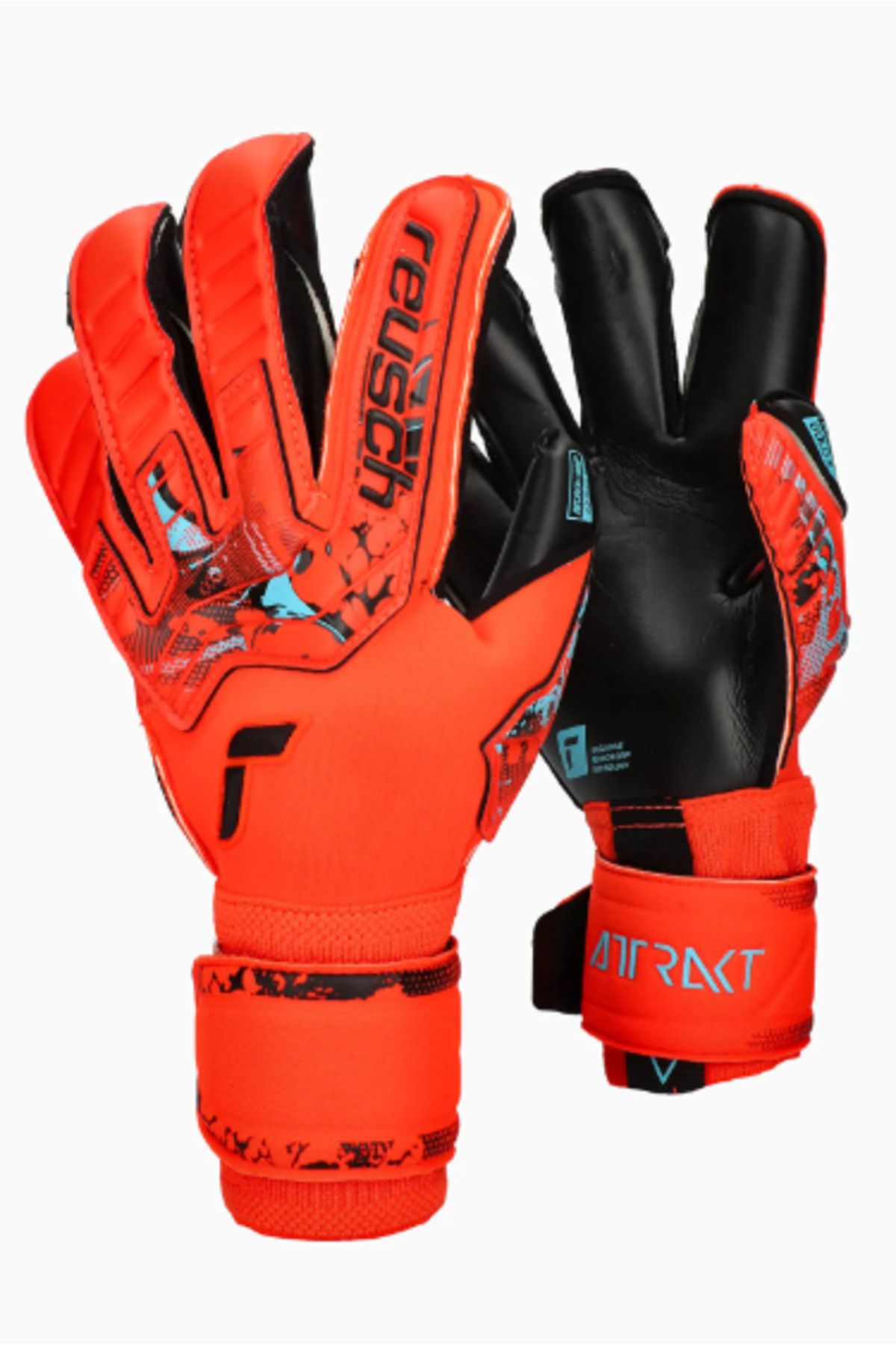 دستکش دروازه بان مردانه و زنانه ATTAKT GOLD X EVOLUTION GOALEEPER GLOVE 5370964 3333 Reusch