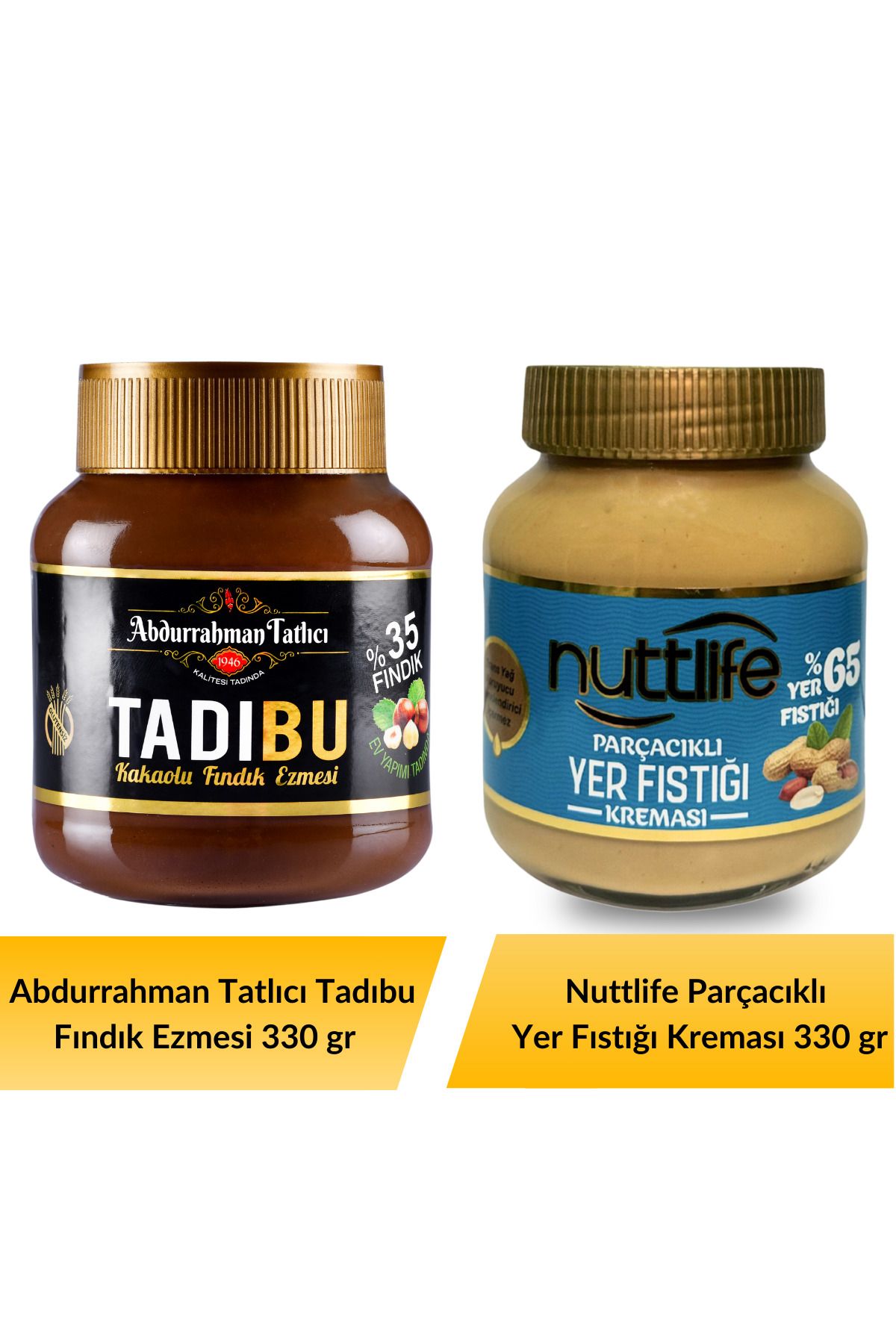 Abdurrahman Tatlıcı Abdurrahman Tatlıcı Tadıbu 330 gr+ Nuttlife Parçacıklı Yer Fıstığı Kreması 330 gr