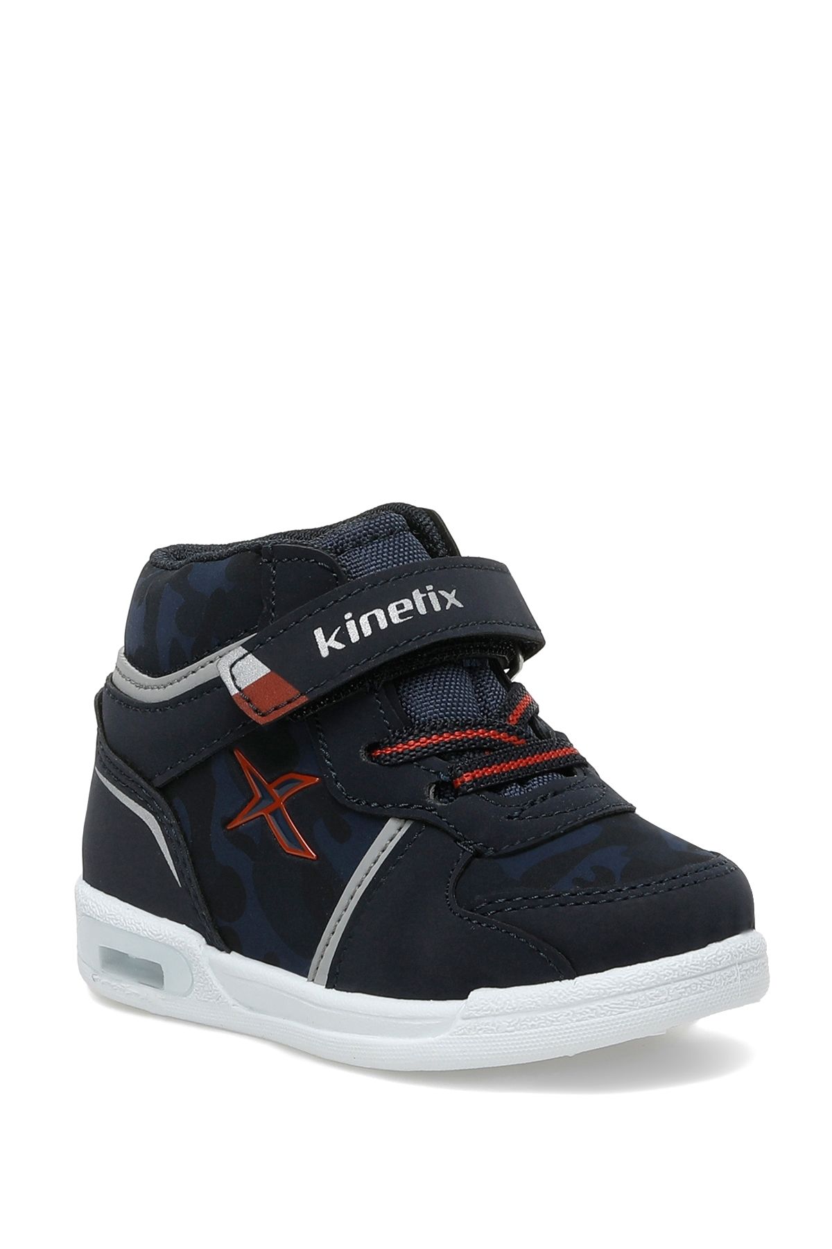 کفش ورزشی بلند پسرانه مدل Kinetix Kreja Camo Pu Hi 2pr Navy Blue Boy