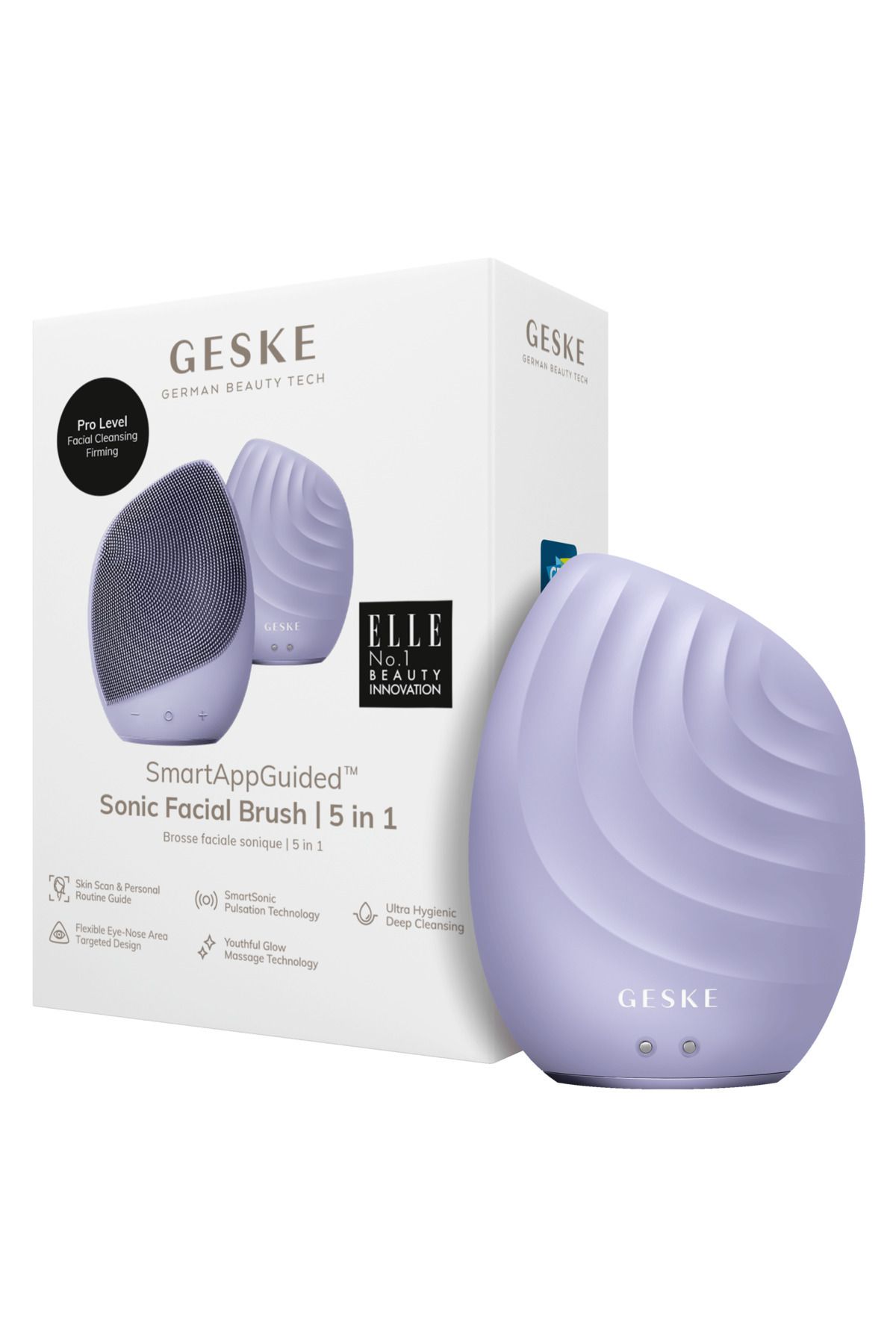 Geske SmartAppGuided™ Sonic Facial Brush | 5 in 1