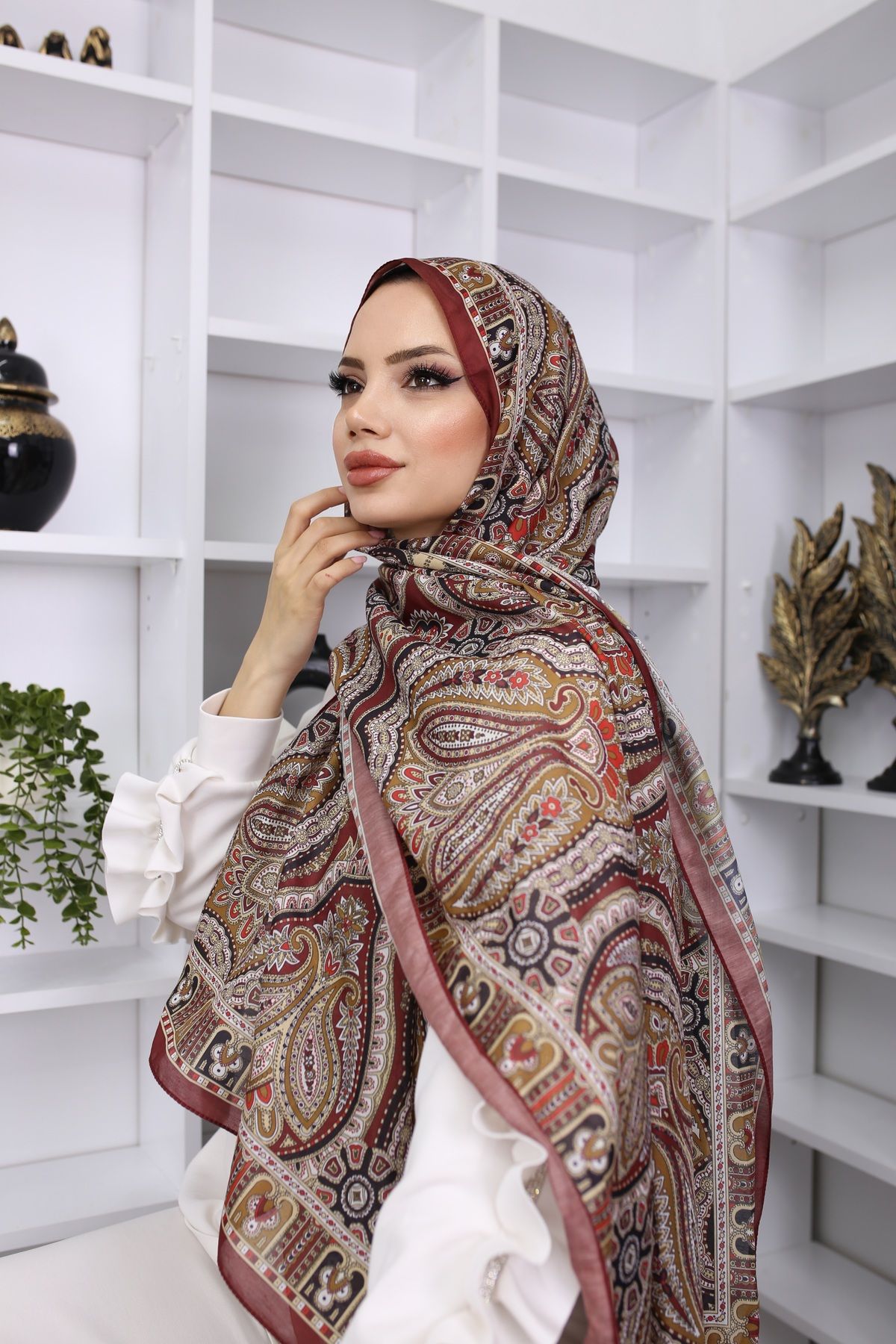 Diella-شال ناعم بنمط ريترو 3 3