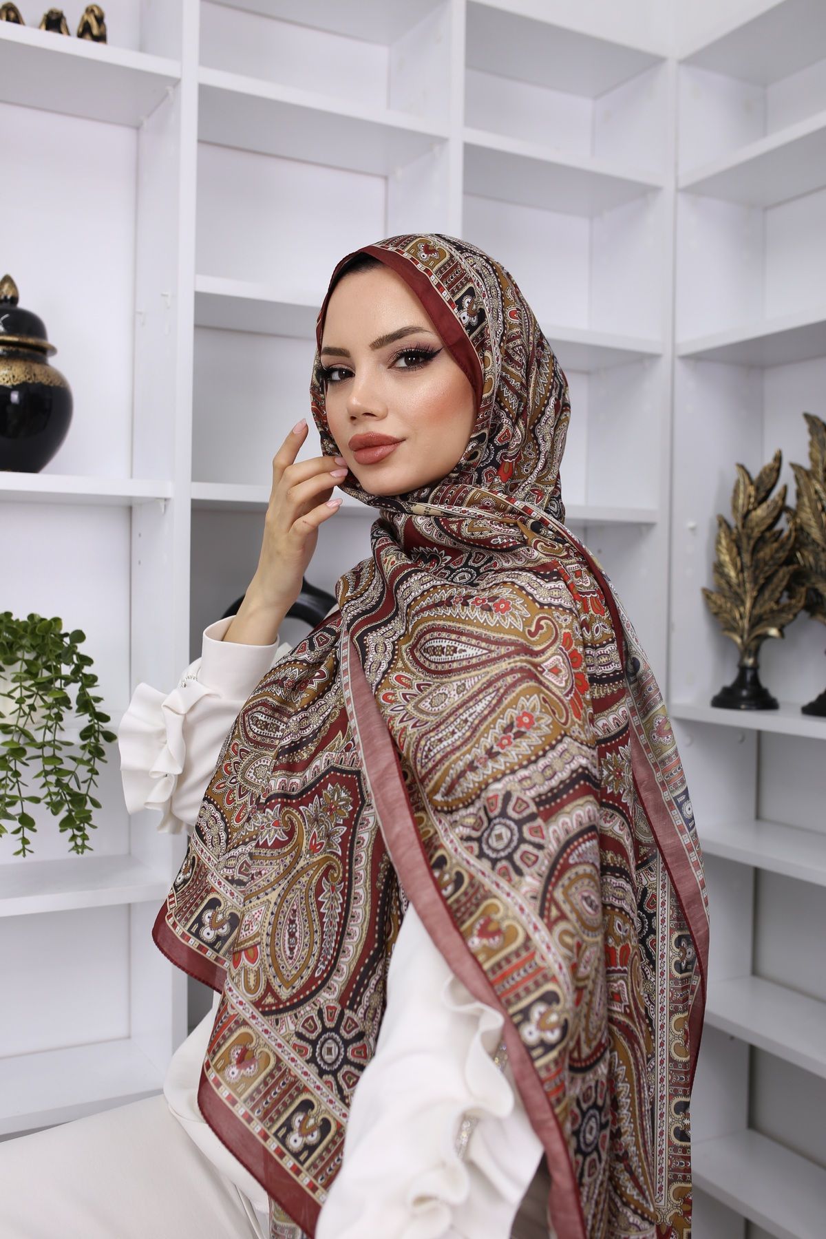 Diella-شال ناعم بنمط ريترو 3 2