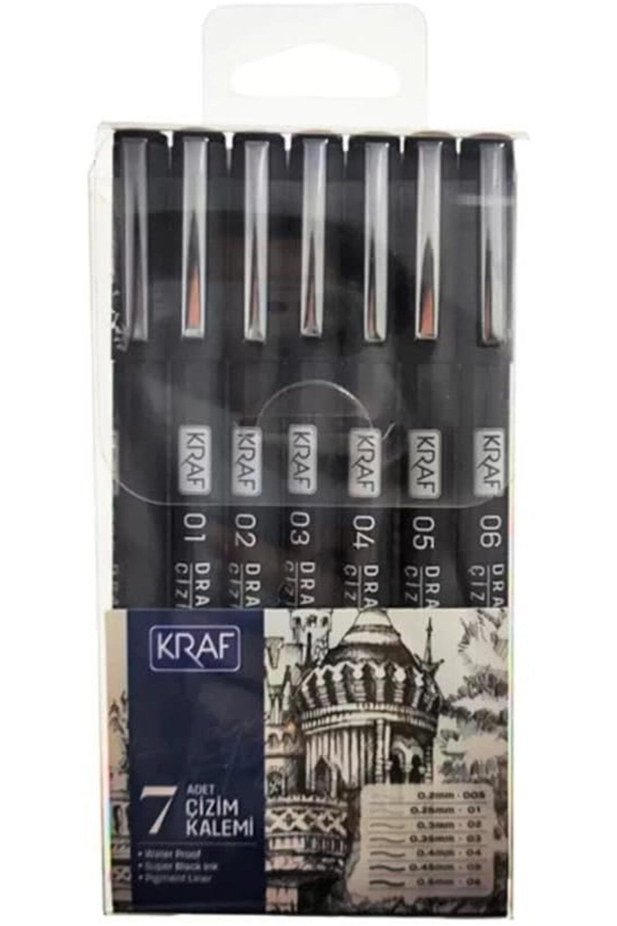 STOREMAX Erhnshp DRAWING PEN - ÇİZİM KALEMİ 222 7 Lİ SET rnbuyshop 995340