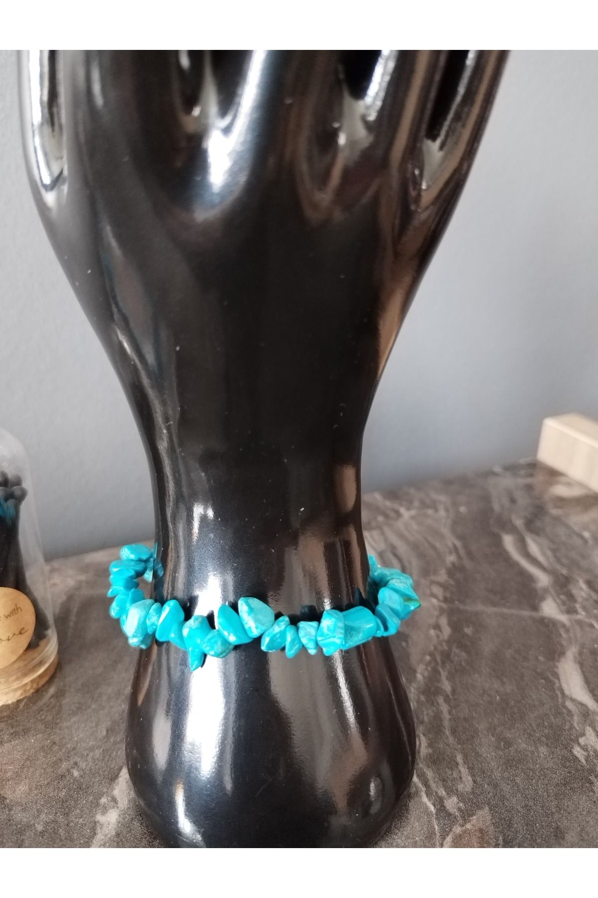 Vagonik-Turquoise Natural Cracked Stone Bracelet 3