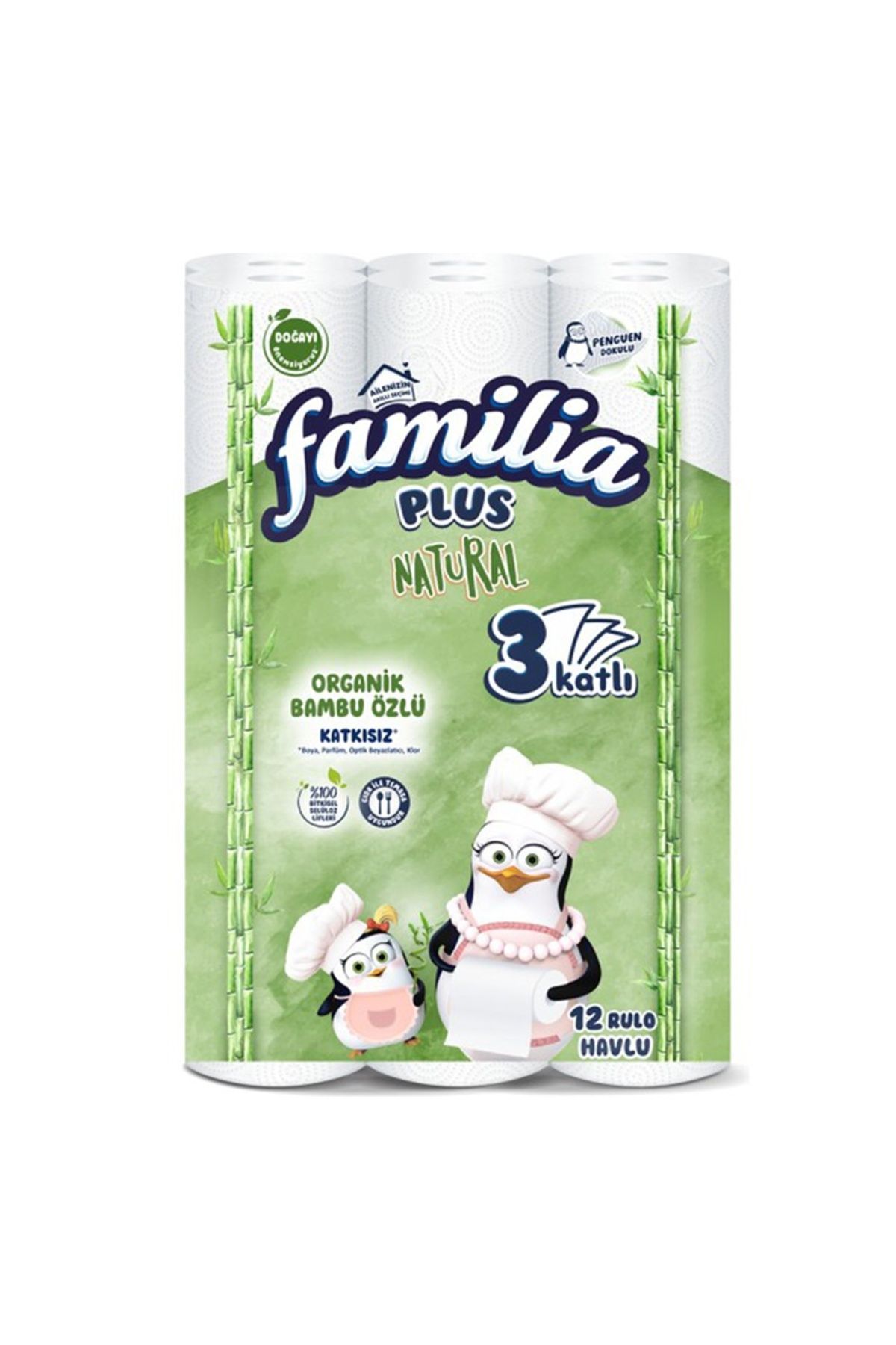 Familia Famılıa Plus Natural 3 Katlı Kağıt Havlu 12