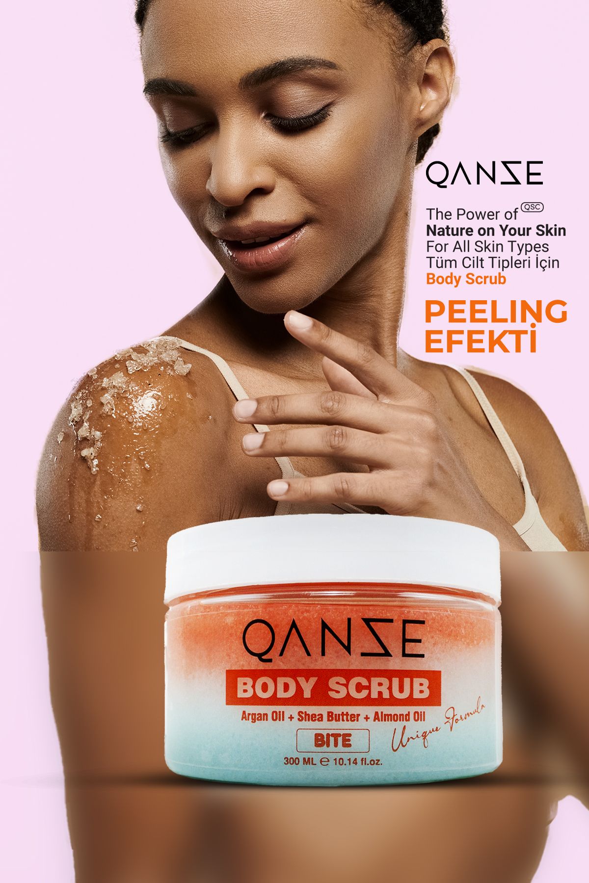 QANZE Bite Body Scrub – Yoğun Temizleme Ve Orman Meyveleri Kokulu Vücut Peelingi – VS Blackberry