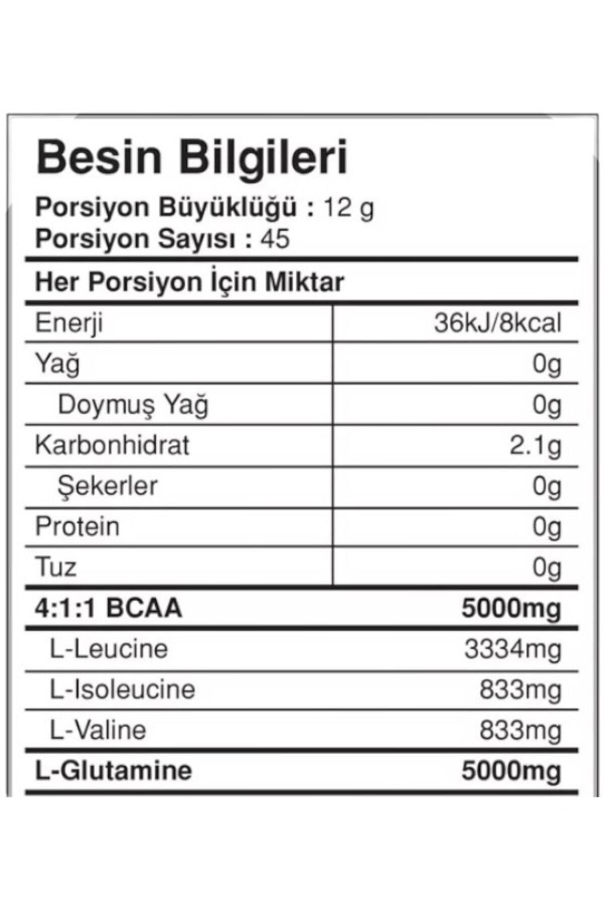 Mysupplement Bcaa Glutamine Karpuz Aromalı - 45 Servis - 540 gr - Amino Asit - Shaker Hediyeli-3