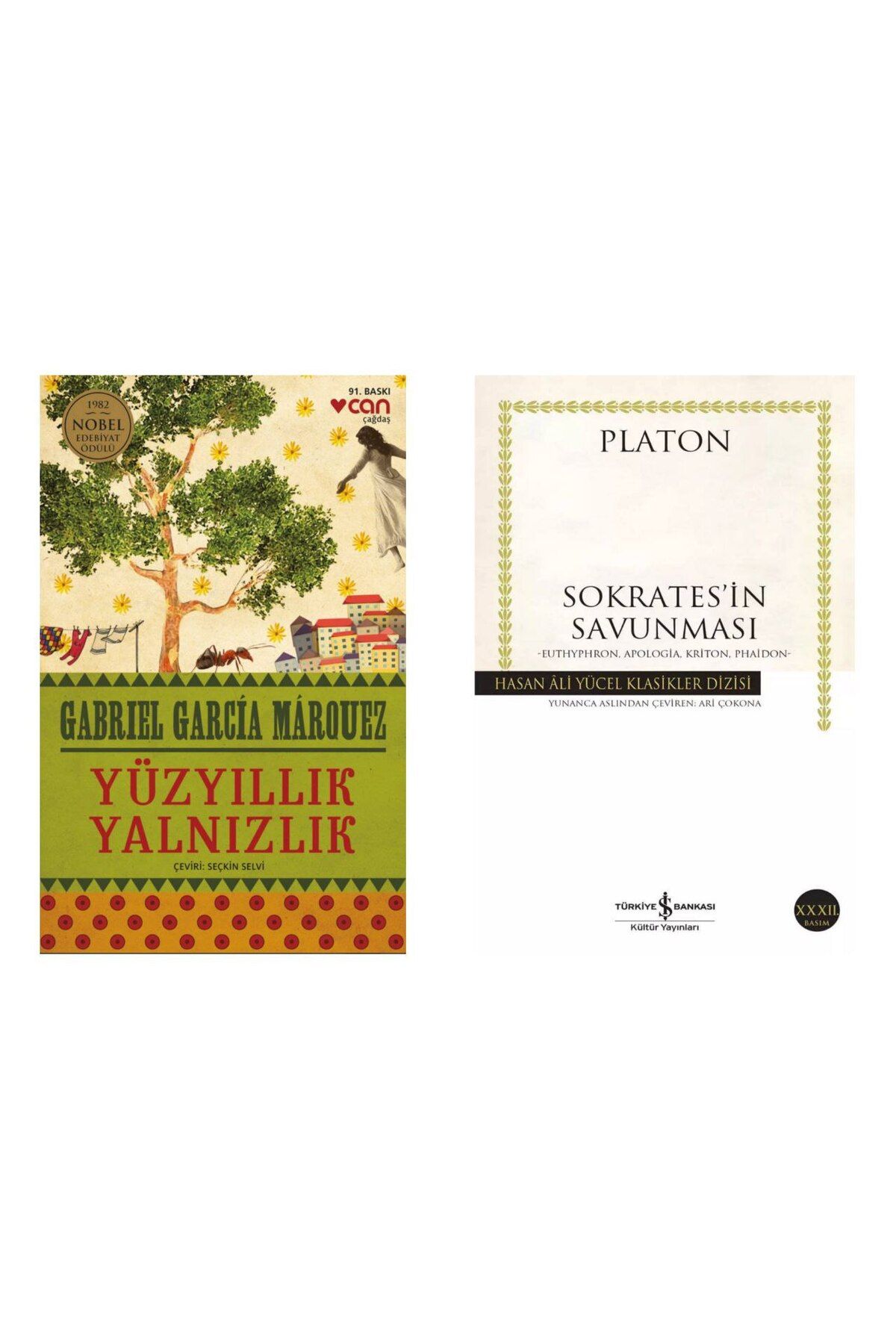 Can Yayınları Yüzyıllık Yalnızlık Gabriel Garcia Marquez - Sokratesin Savunması Platon