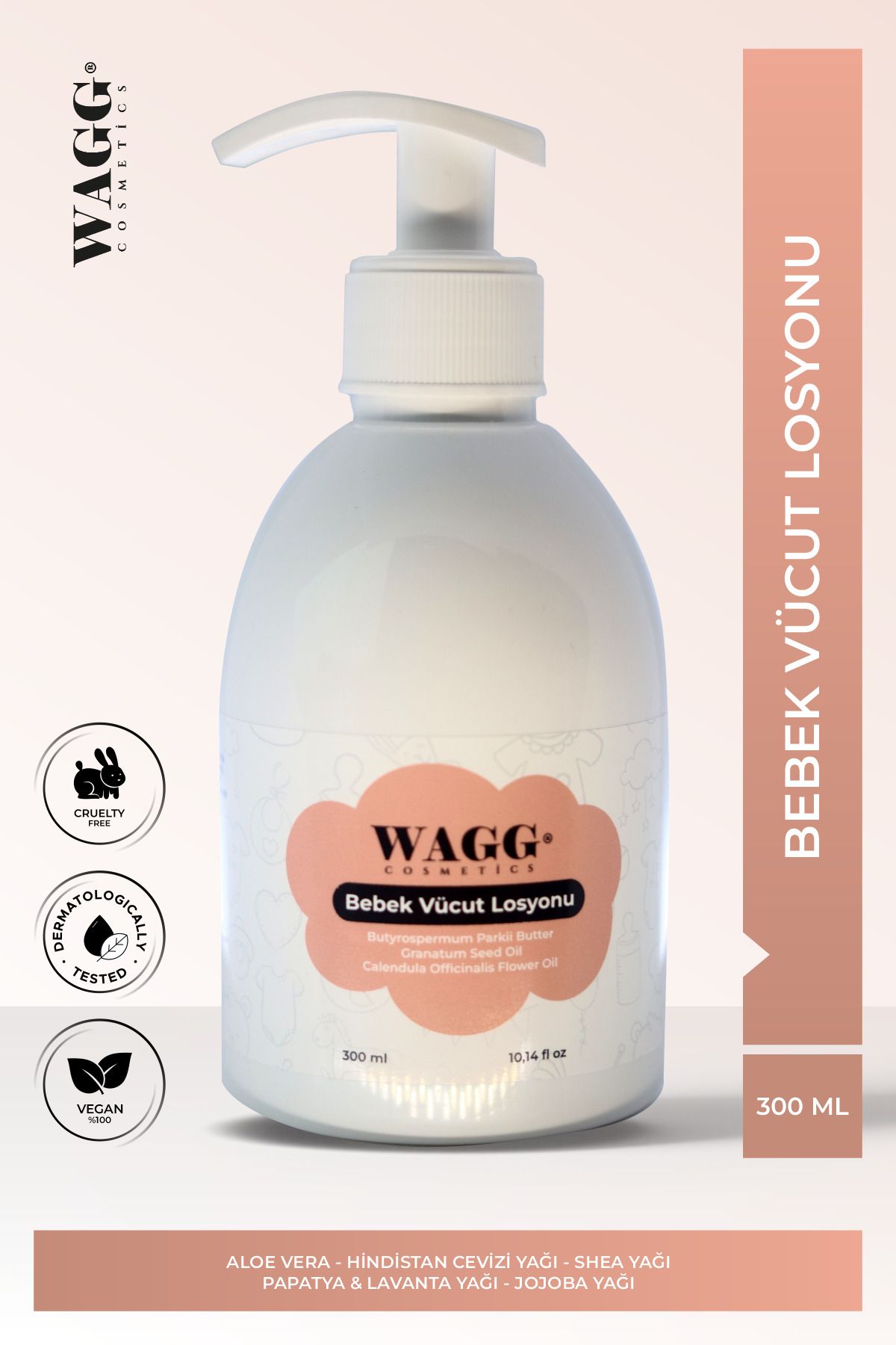 WAGG Cosmetics Bebek Vücut Losyonu 300ML