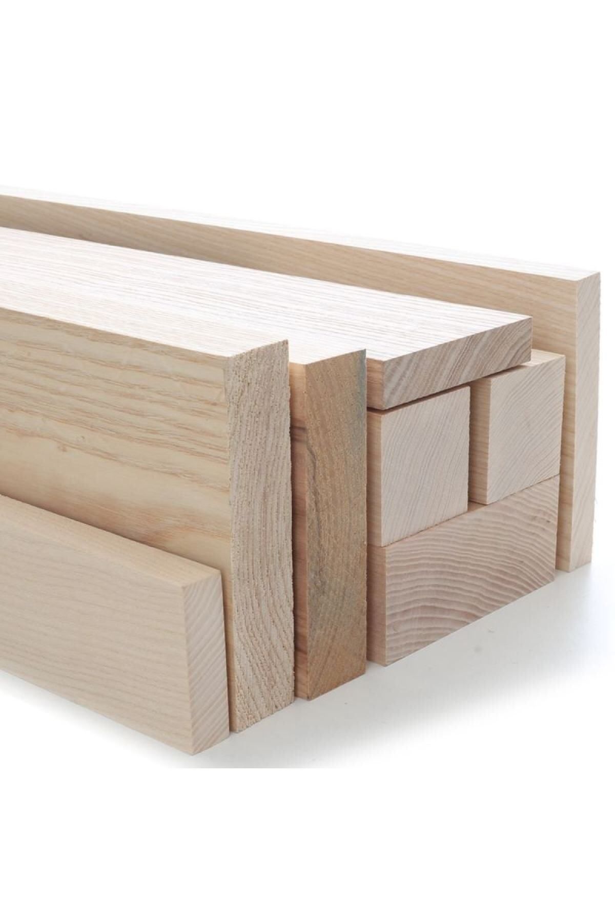 iAhşap 3x3 Cm X 25 Cm Dişbudak Kereste Çıta Tahta Ash Timber Taslak