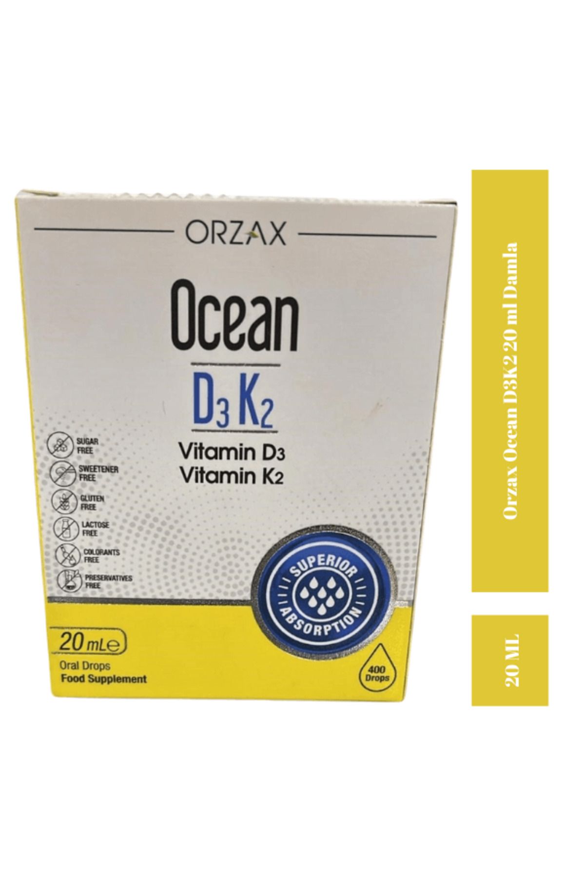 Orzax Ocean D3K2 20 ml Damla / 400 doz