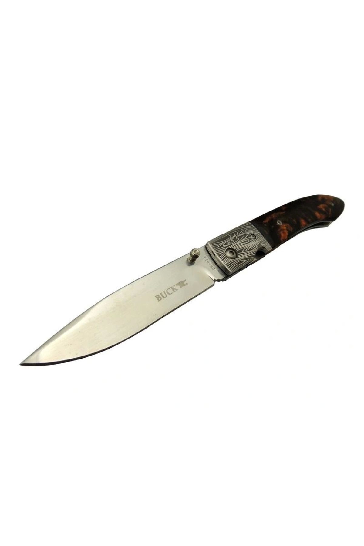 xpetrana - Buck Knives BK-011BK Kamp Çakı 23 cm - Kahverengi Sedef Sap, Kılıflı, Kutulu