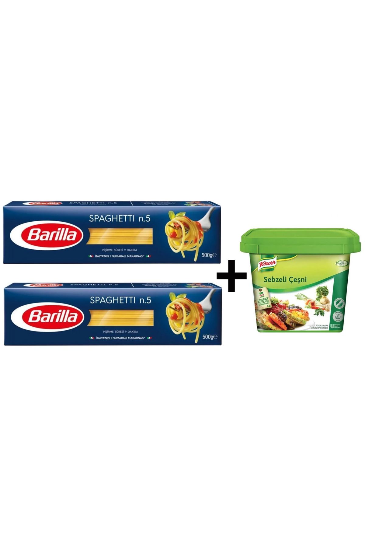 TGB TEDARİK KNORR SEBZELİ ÇEŞNİ BULYON VE SPAGETTİX2 MAKARNA 3'LÜ SET