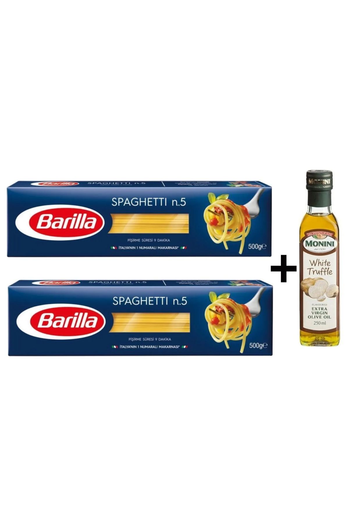 TGB TEDARİK MONİNİ BEYAZ TRÜF MANTAR AROMALI ZEYTİNYAĞI VE SPAGETTİX2 MAKARNA 3'LÜ SET