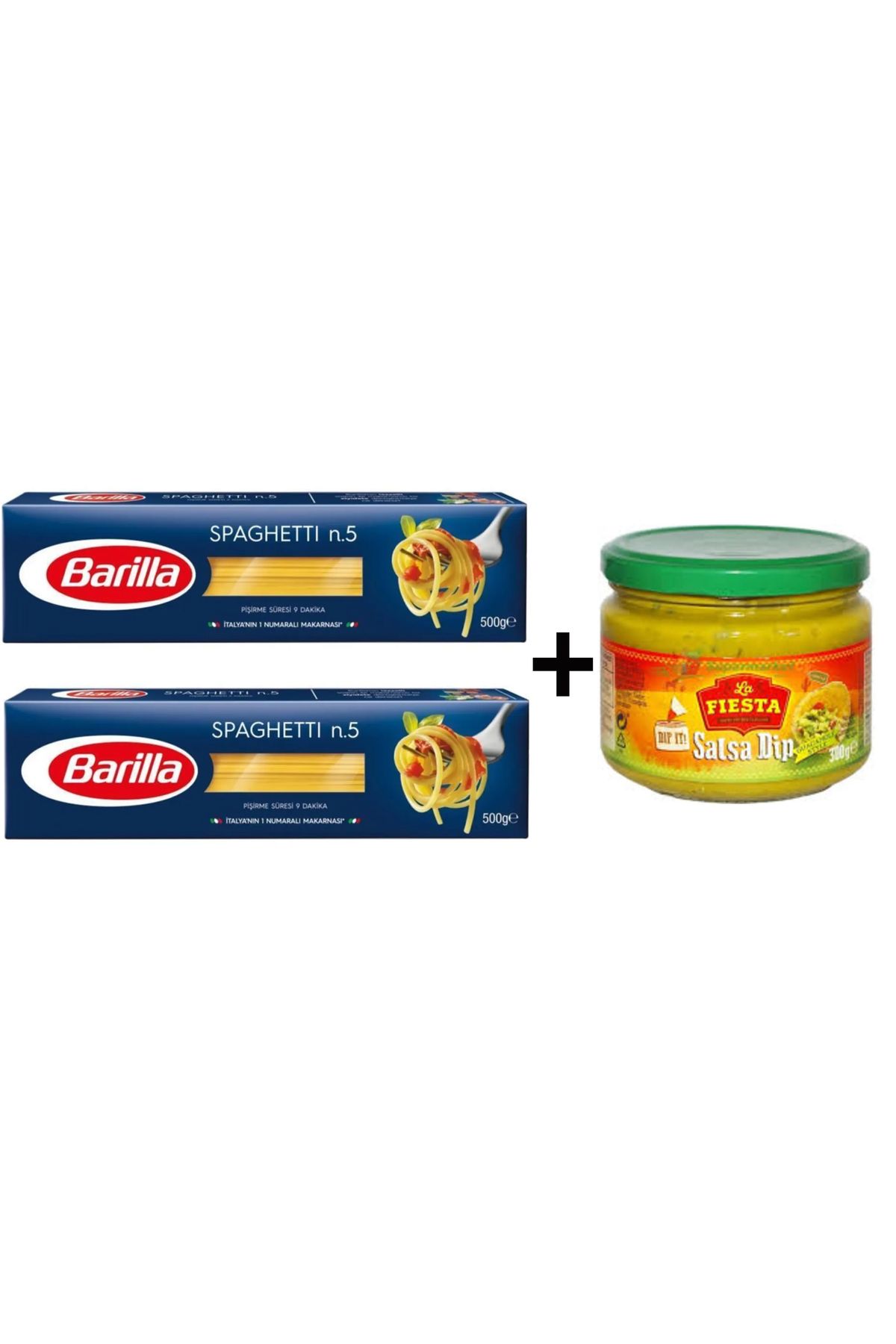 TGB TEDARİK LA FİESTA SALSA DİP SOS 300 GR VE SPAGETTİX2 MAKARNA 3'LÜ SET