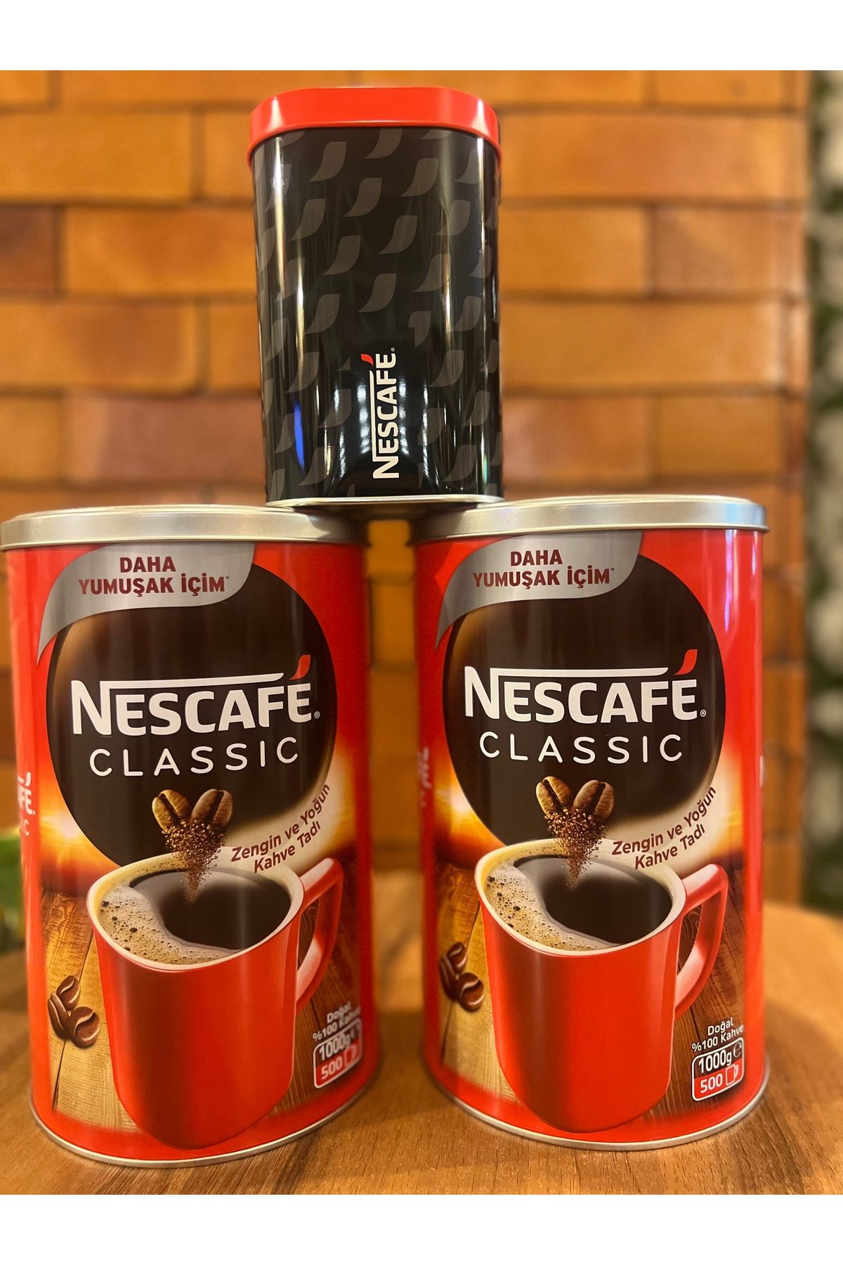 Nescafe Classıc 1kg x 2 Adet,Tin Box hediyeli.