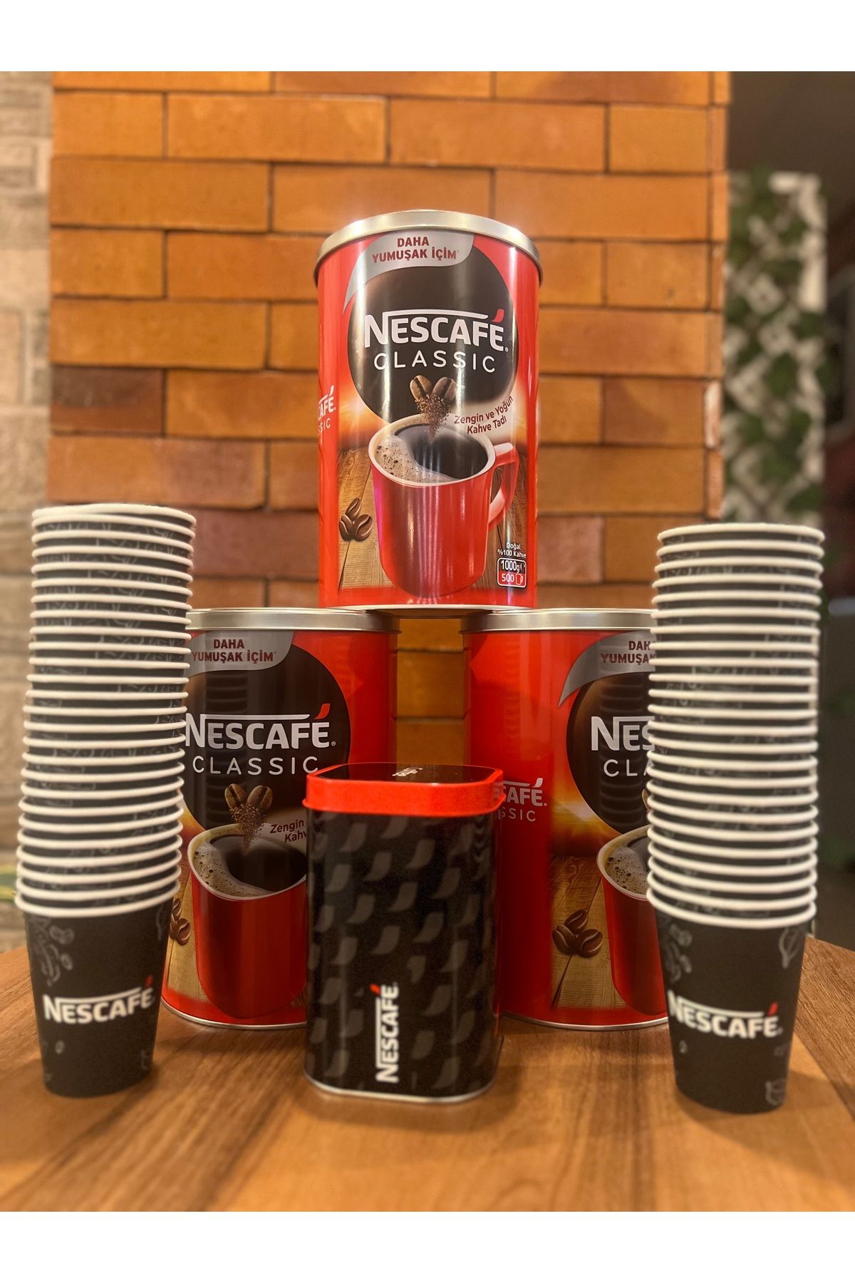 Nescafe-Classic 1Kgx 3 Pieces. 50 Cups and 1 Tin Box Gift 2